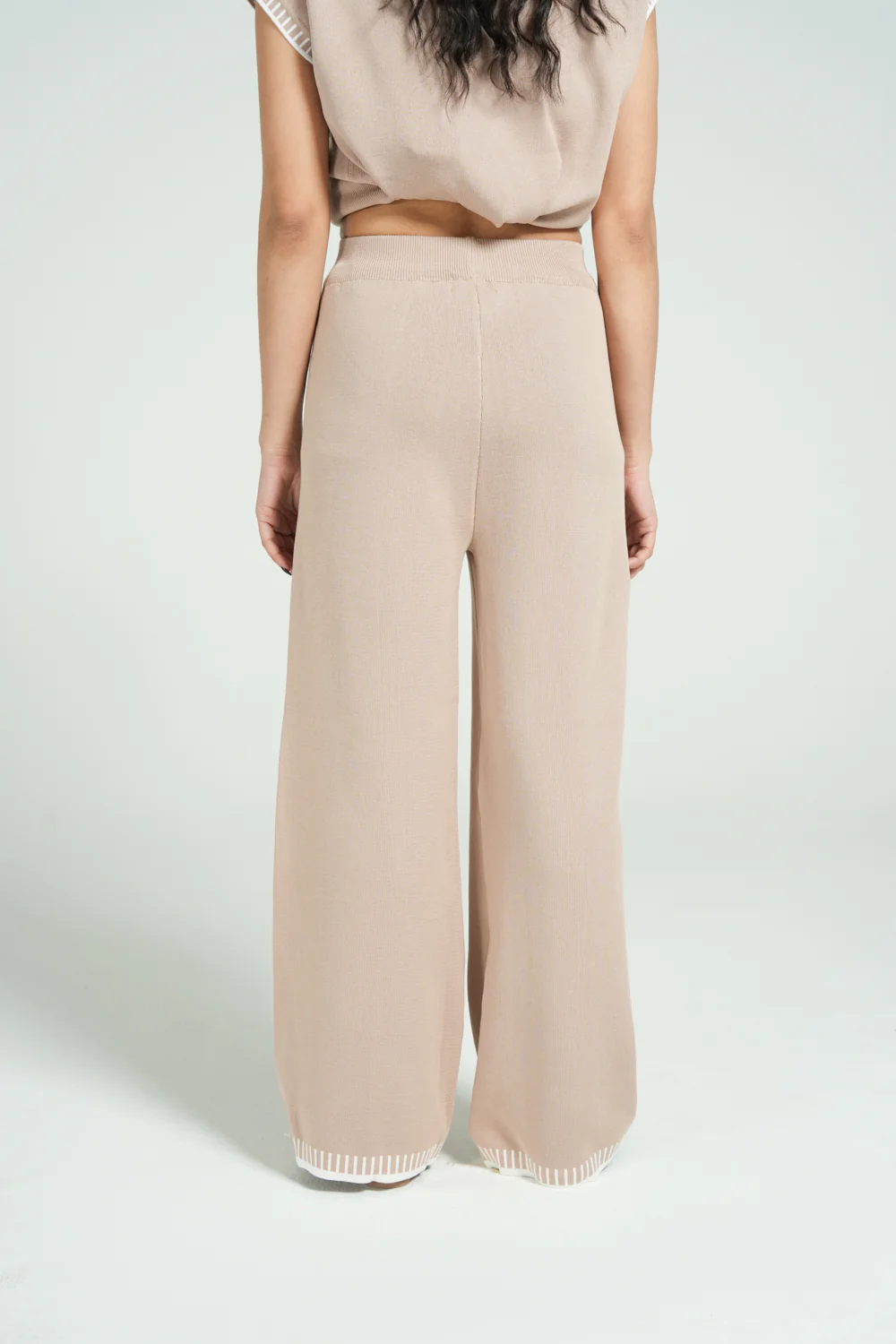 CONTRAST KNIT TROUSER - Image 3