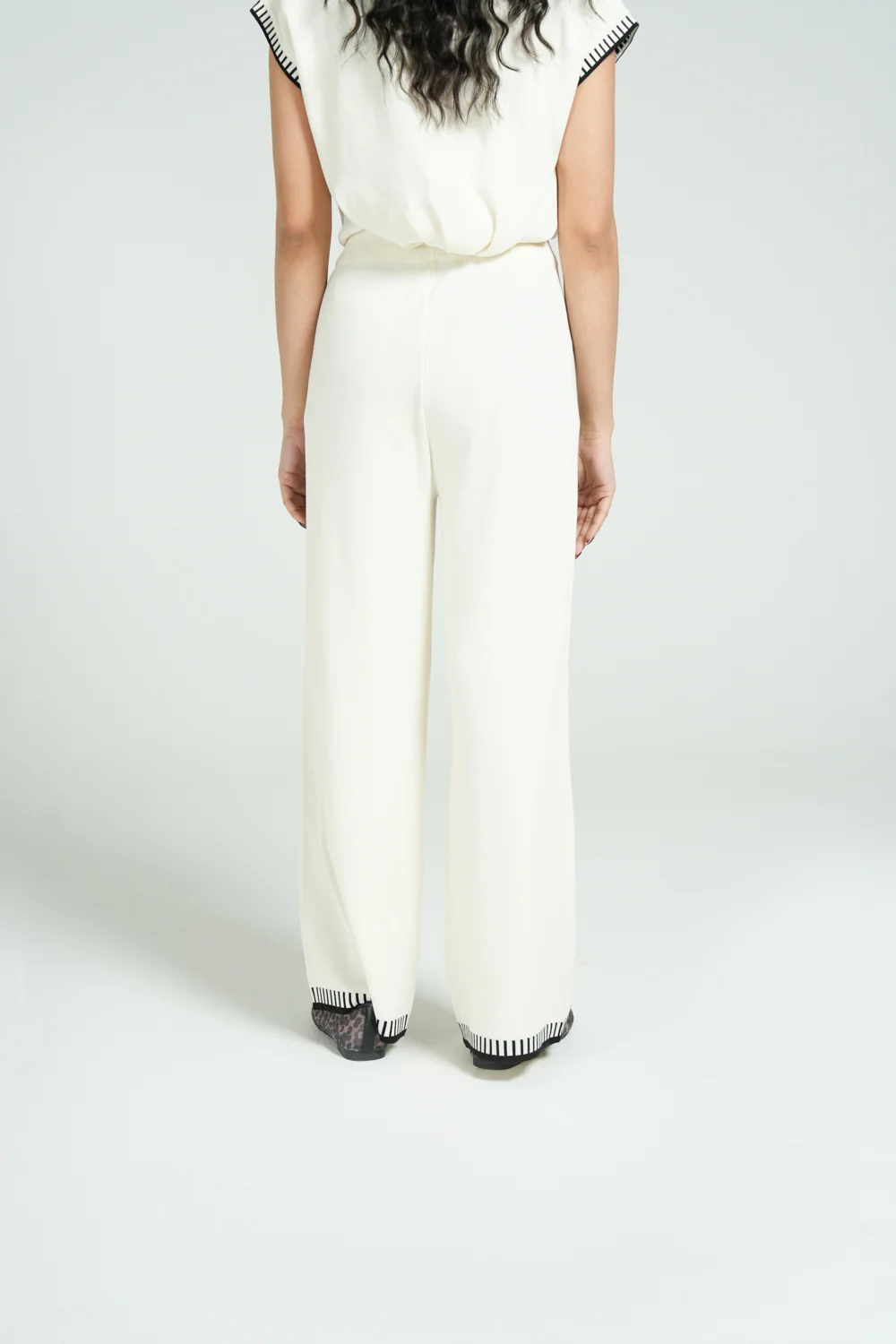 CONTRAST KNIT TROUSER - Image 3