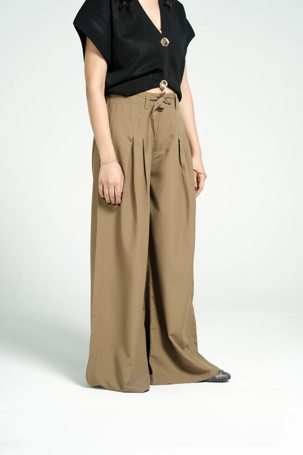 MEGA WIDE BELTED PANTS - Image 2