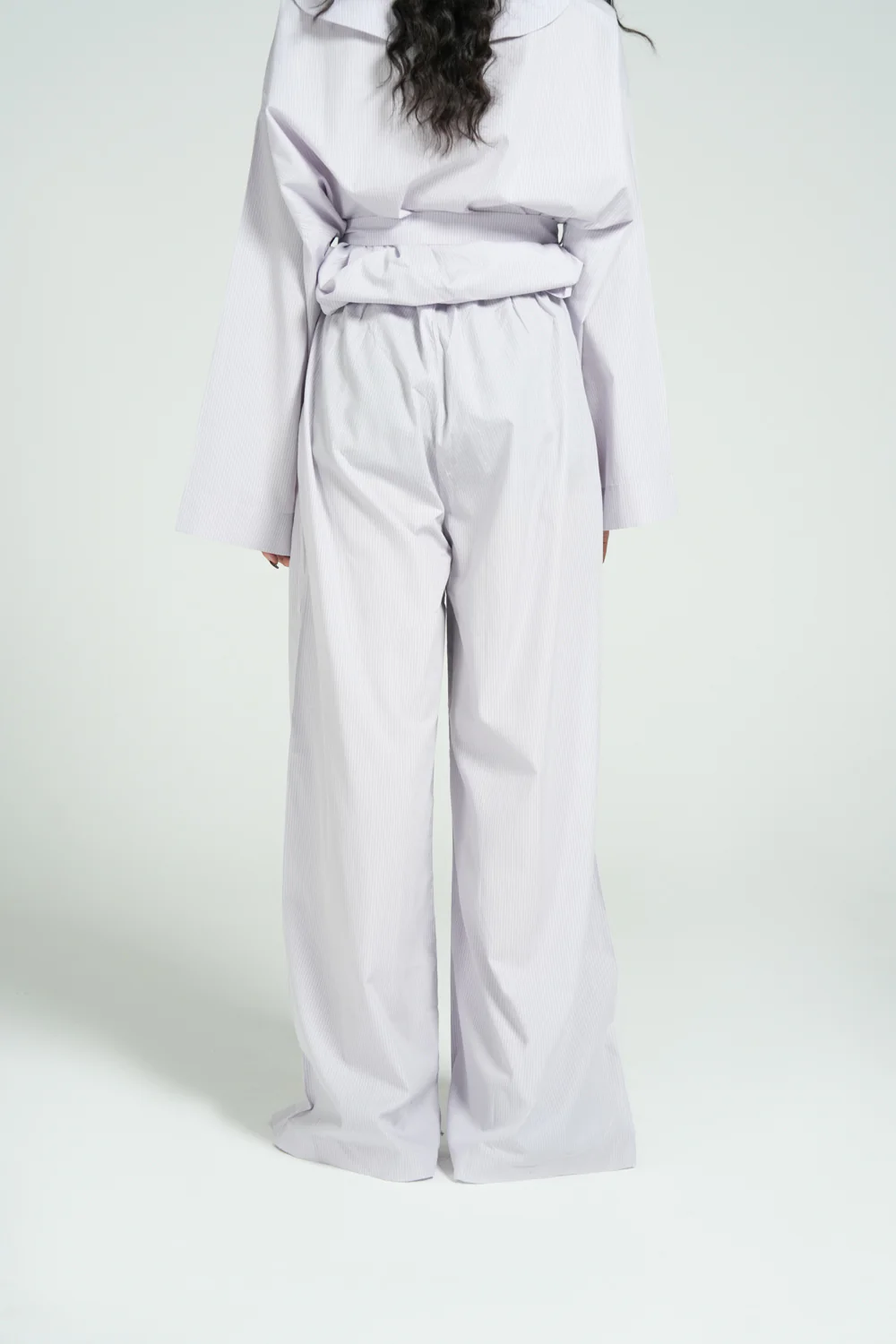 PINSTRIPED MEGA WIDE TROUSERS - Image 3