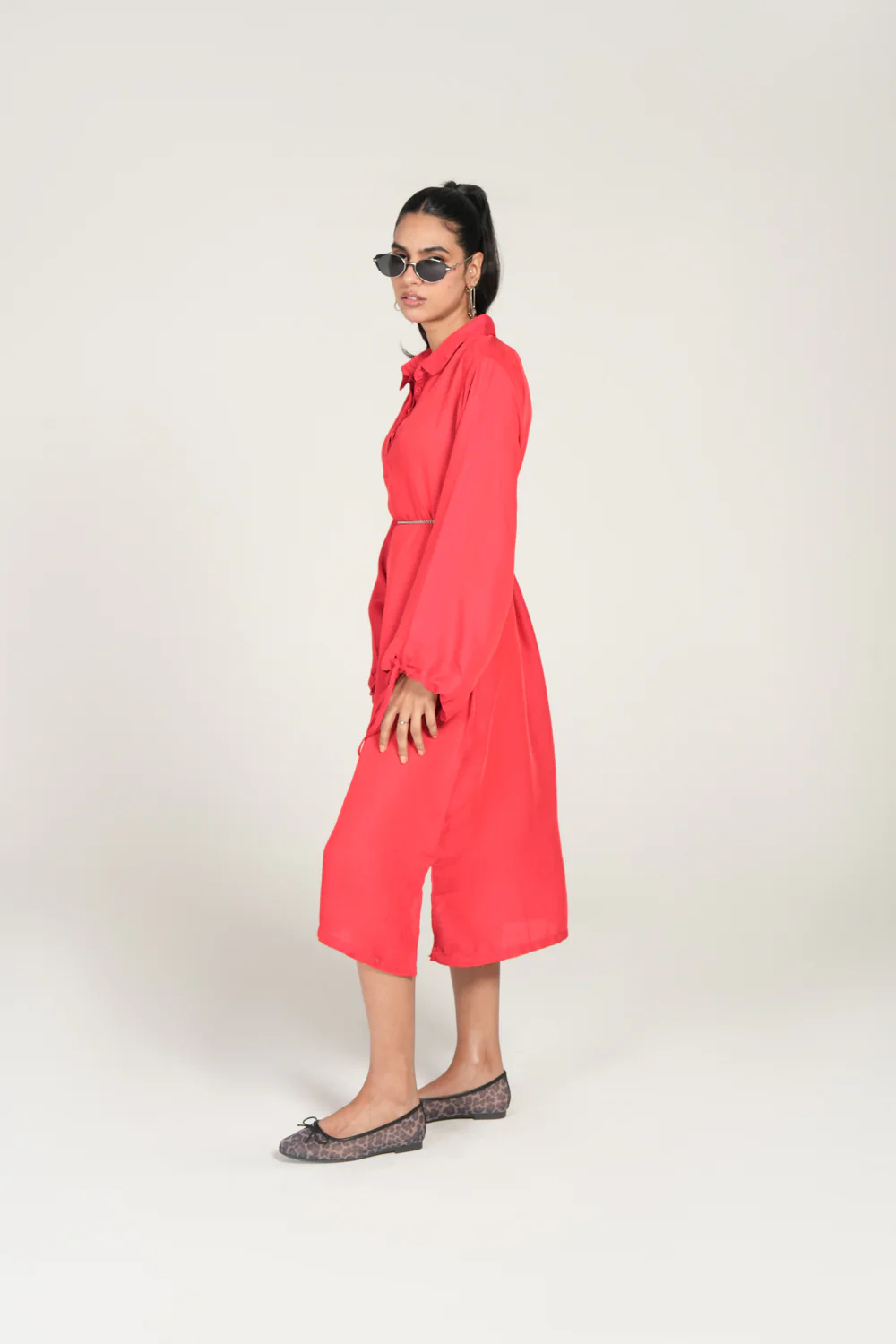 DRESS WITH CUFF DETAIL - Image 2