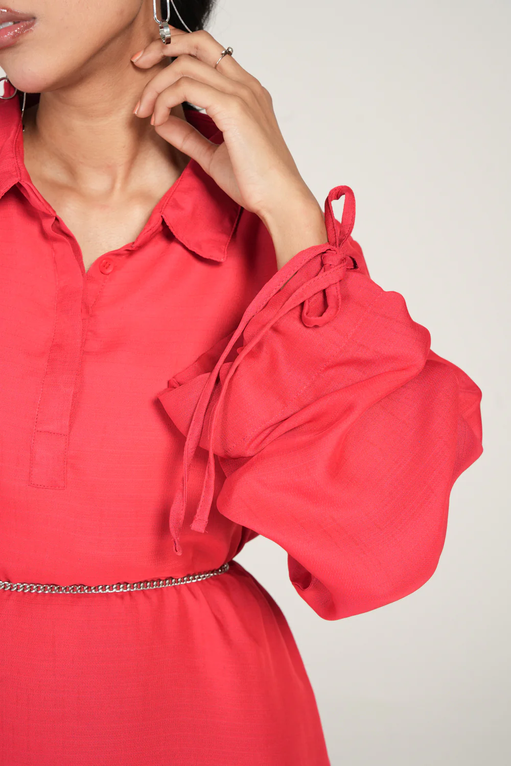 DRESS WITH CUFF DETAIL - Image 4