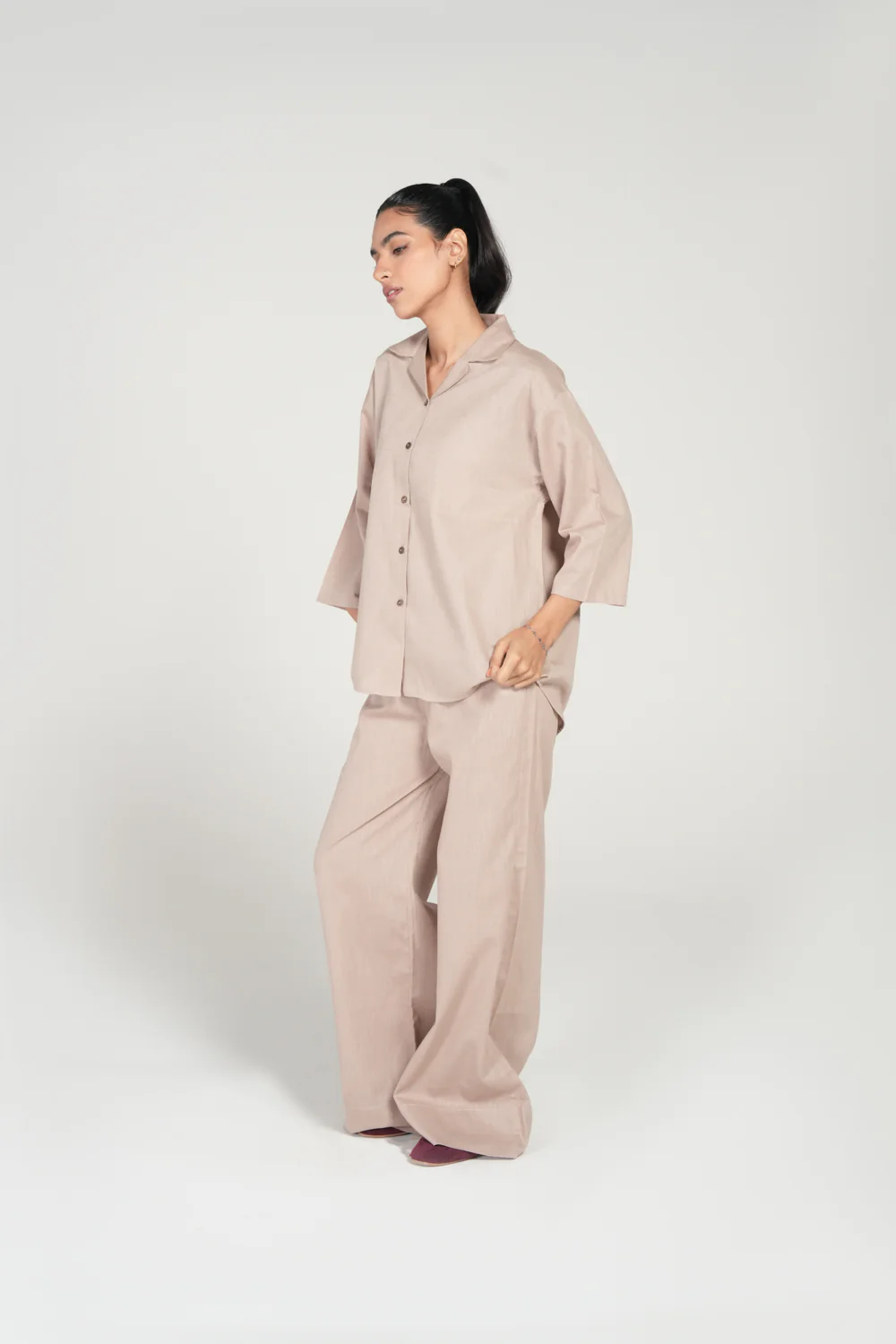 LINEN BLEND REGULAR SHIRT - Image 2