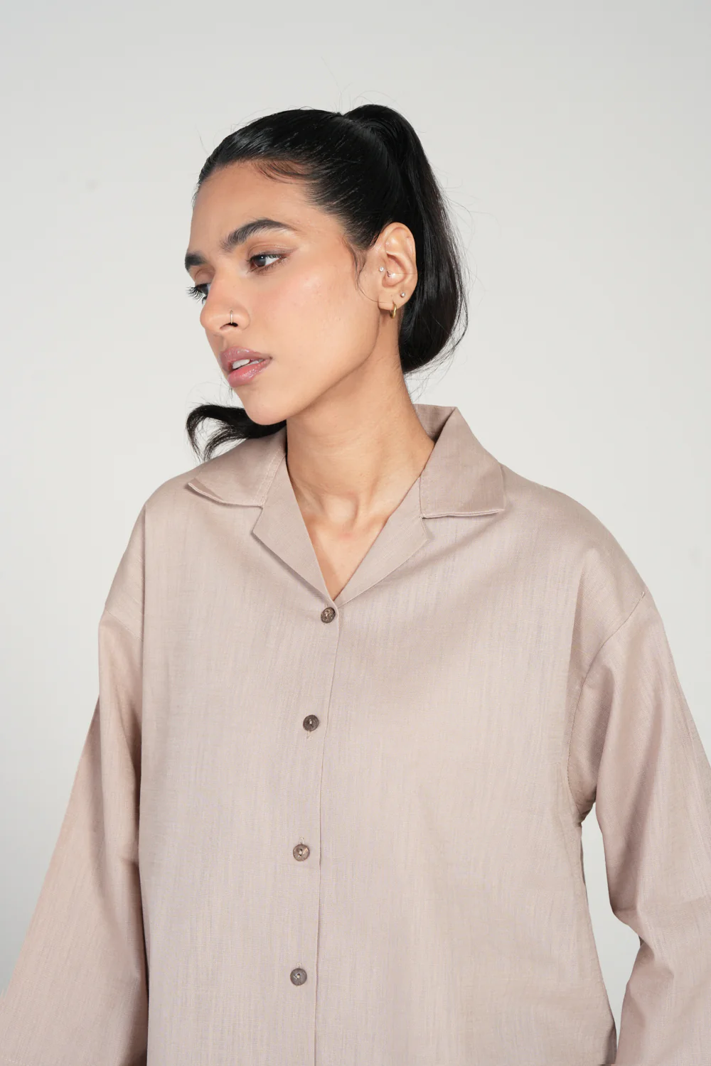 LINEN BLEND REGULAR SHIRT - Image 4