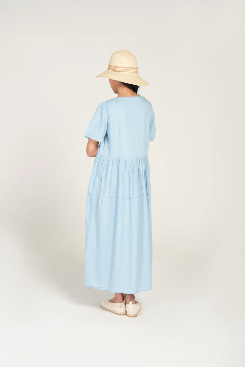 TIERED DENIM DRESS - Image 3