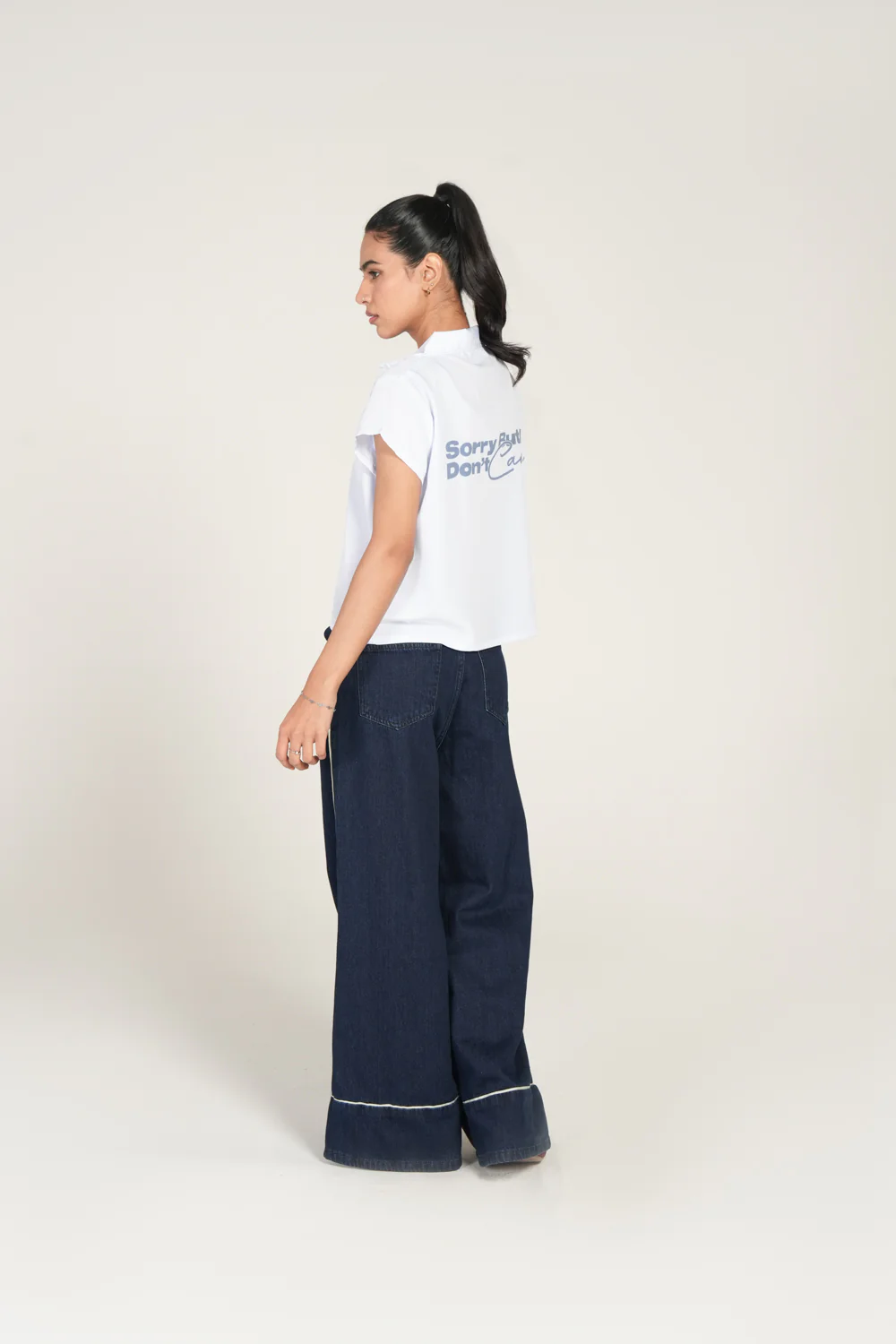 PRINTED BUTTON DOWN TOP - Image 3