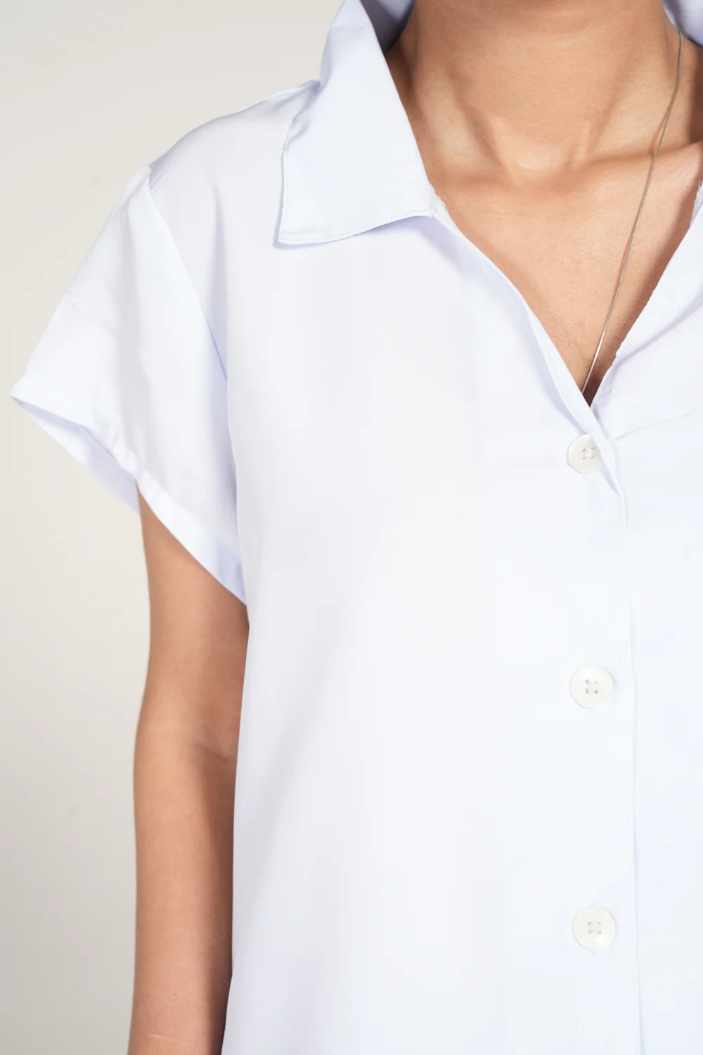 PRINTED BUTTON DOWN TOP - Image 4