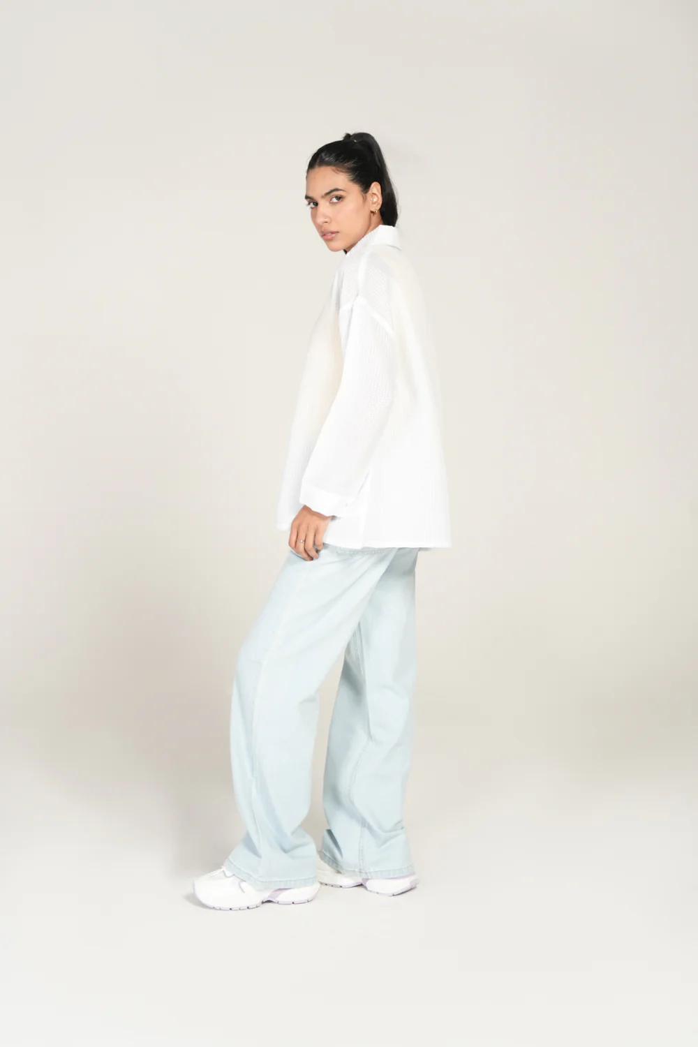 OVERSIZED BUTTON DOWN SHIRT - Image 3