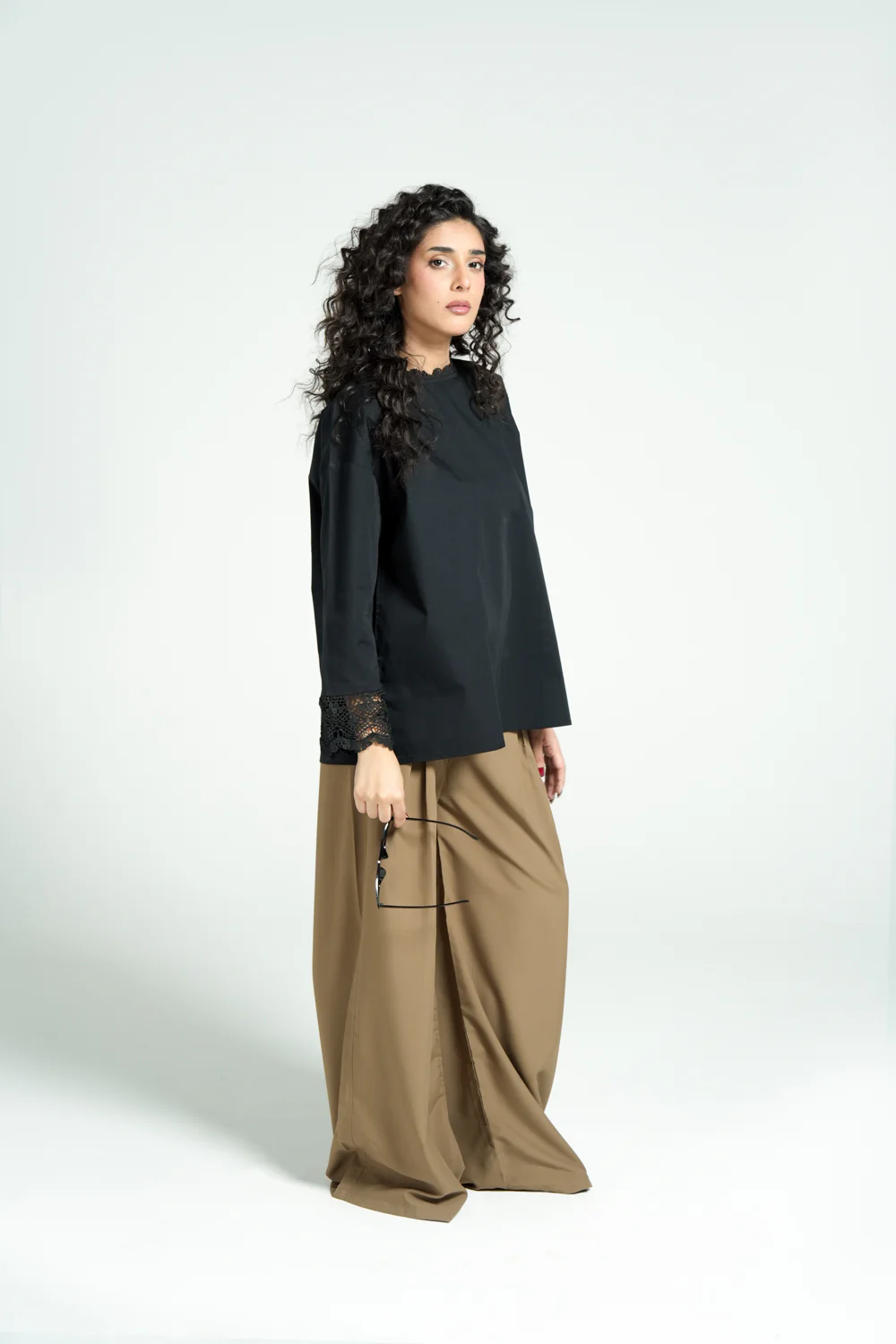 TOP WITH LACE DETAIL - Image 2