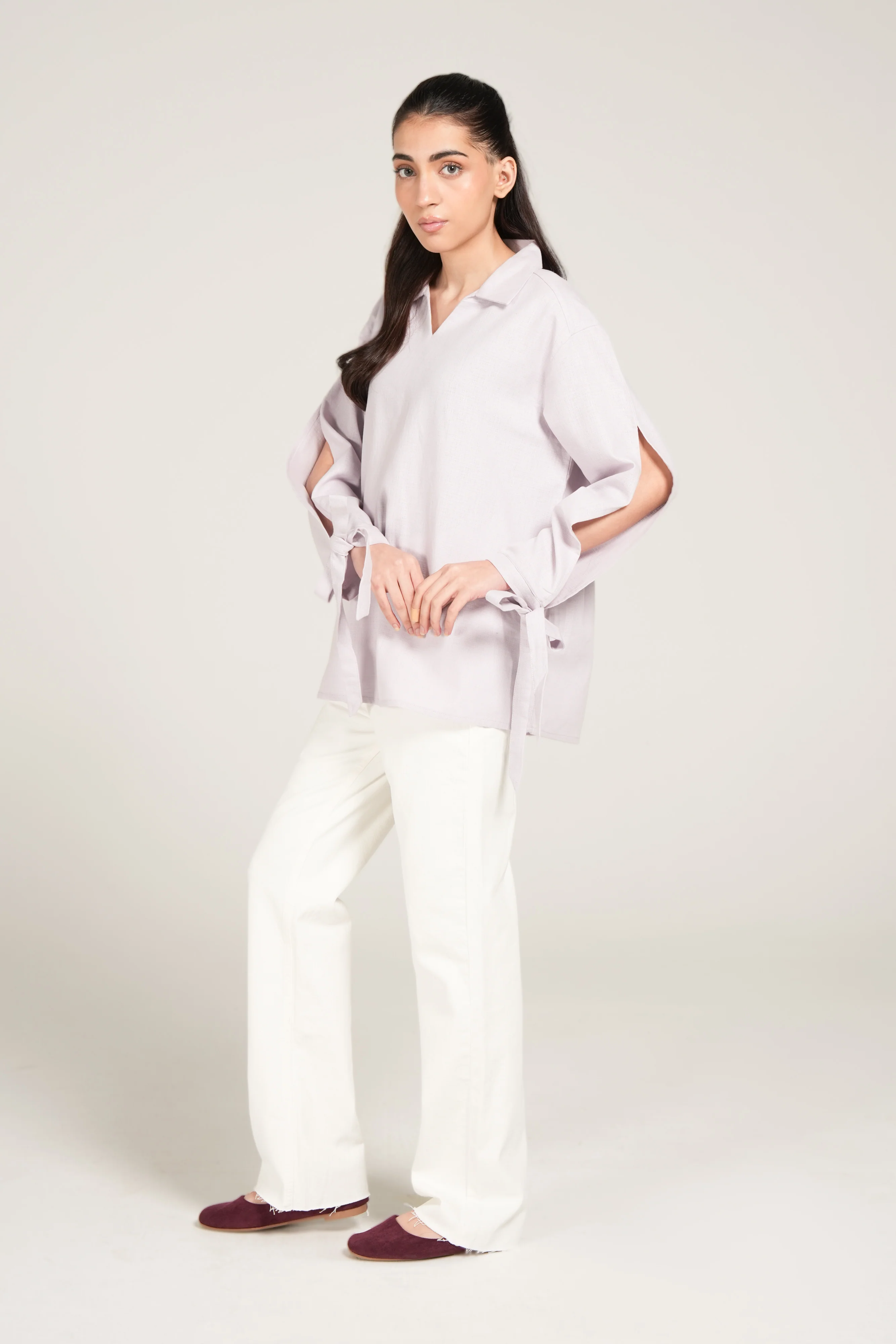 OVERSIZED TOP WITH SLEEVE DETAIL - Image 2