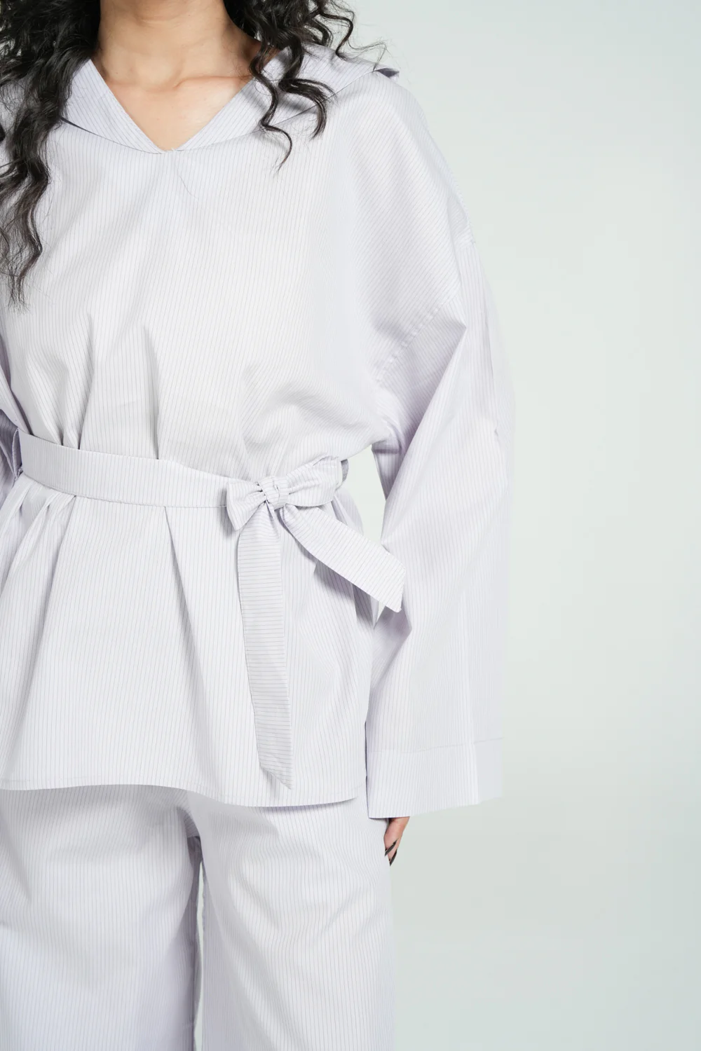 PINSTRIPED OVERSIZED TOP - Image 3