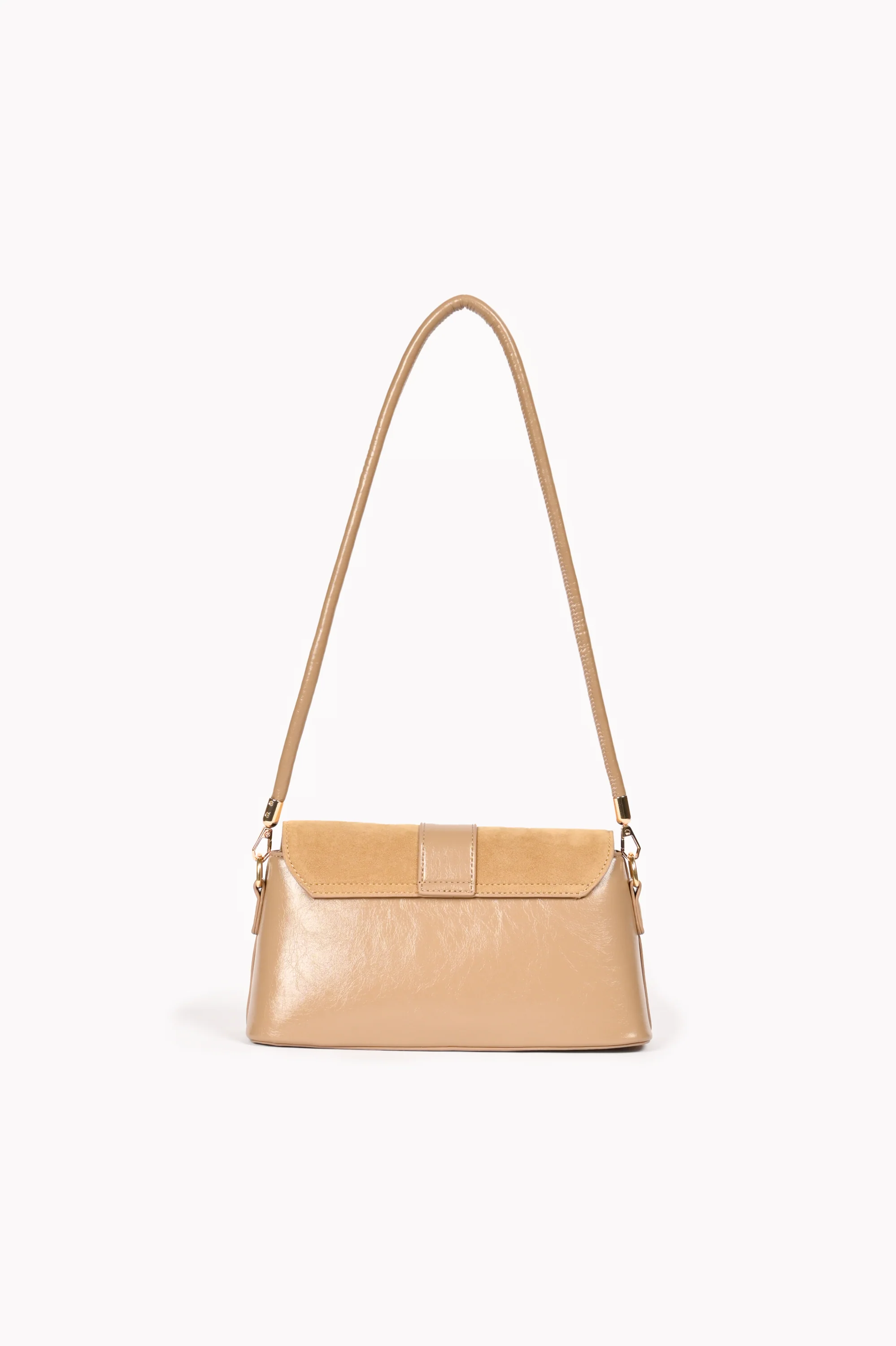 SUEDE FLAP SHOULDER BAG - Image 3