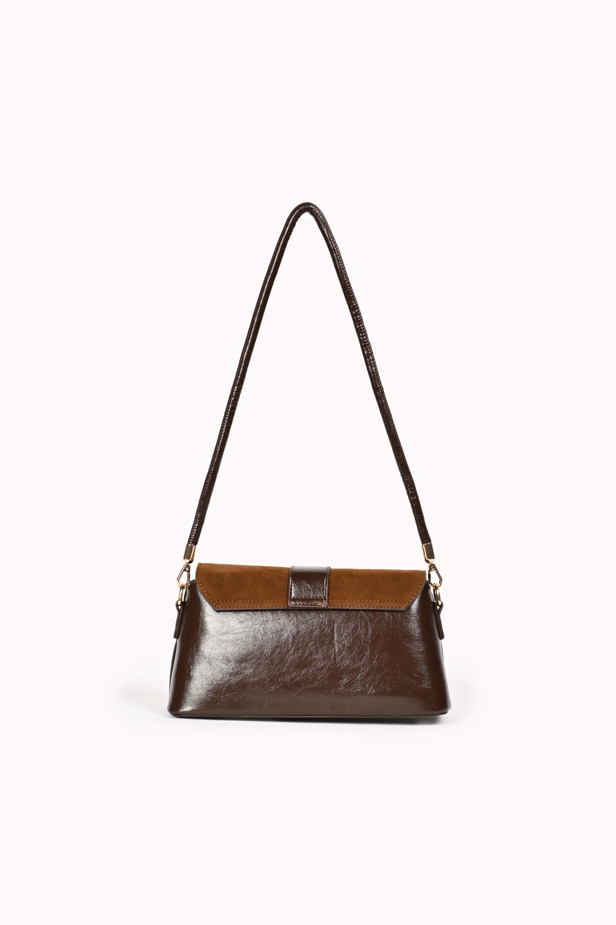 SUEDE FLAP SHOULDER BAG - Image 3