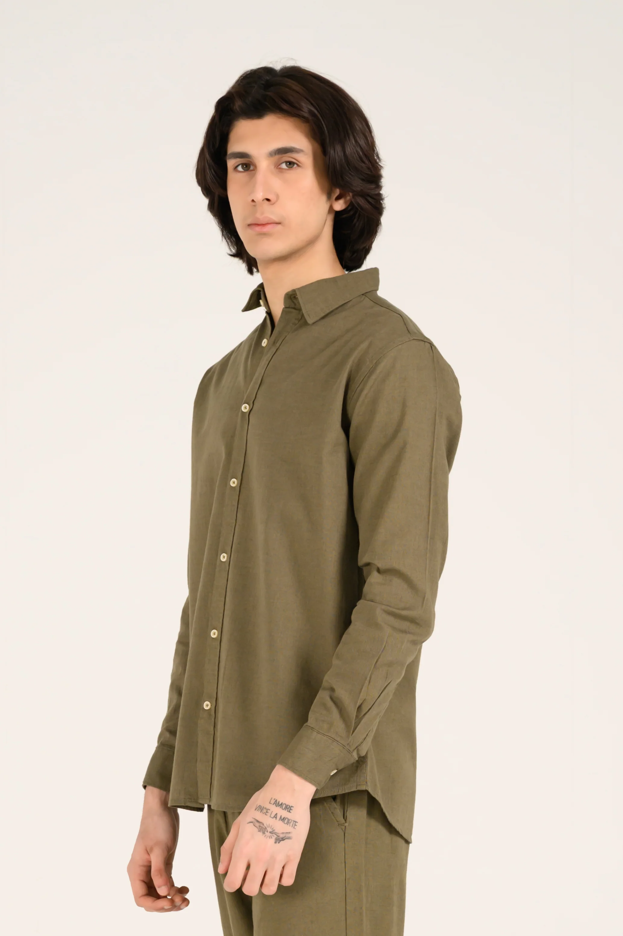 BUTTON DOWN LINEN SHIRT - Image 2