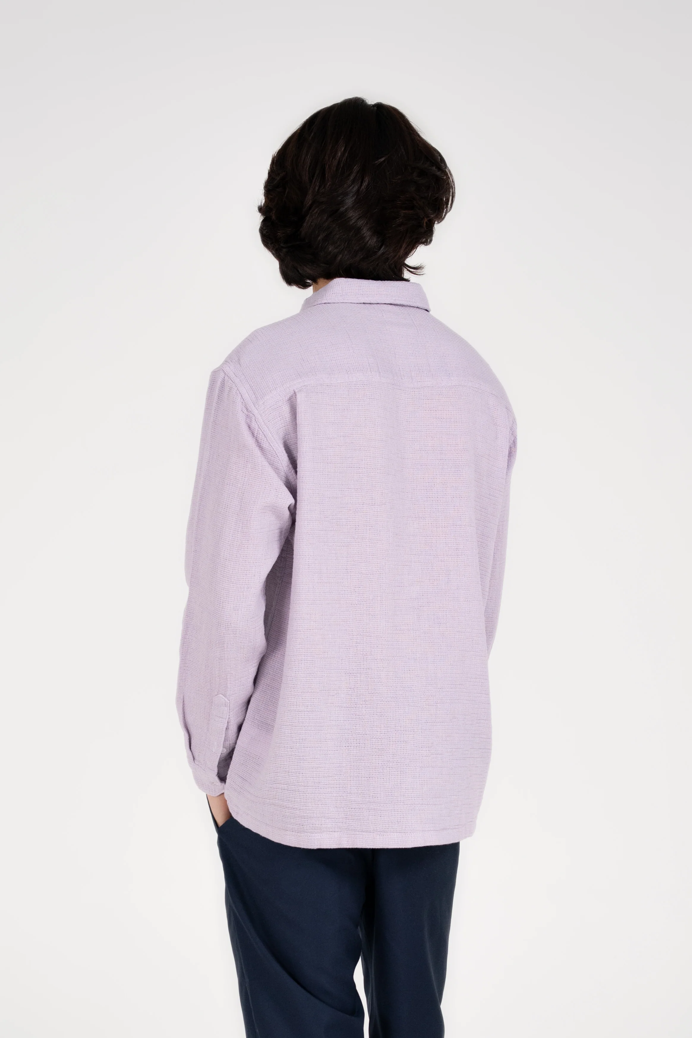 RELAXED FIT DOBBY SHIRT - Image 3