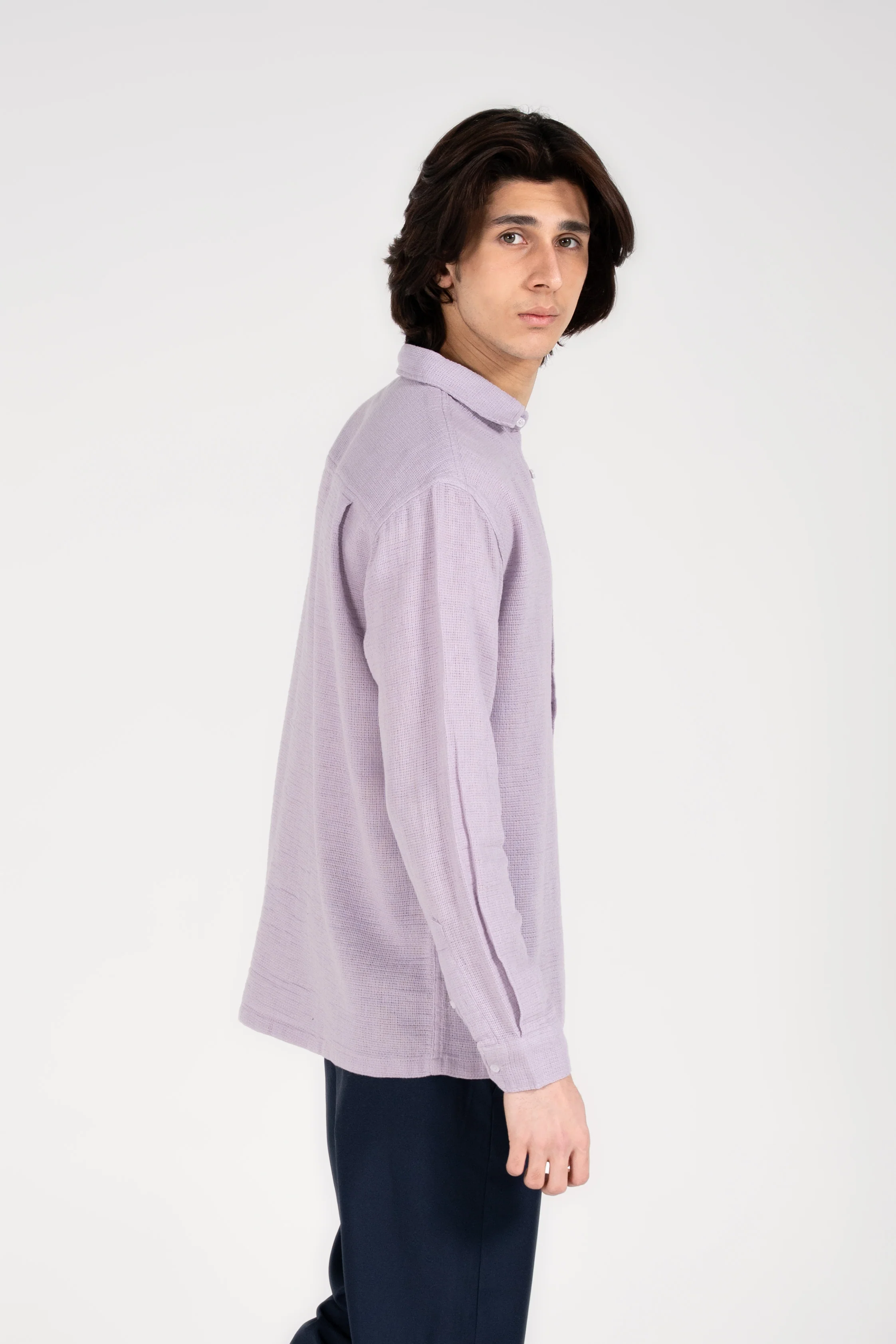RELAXED FIT DOBBY SHIRT - Image 4