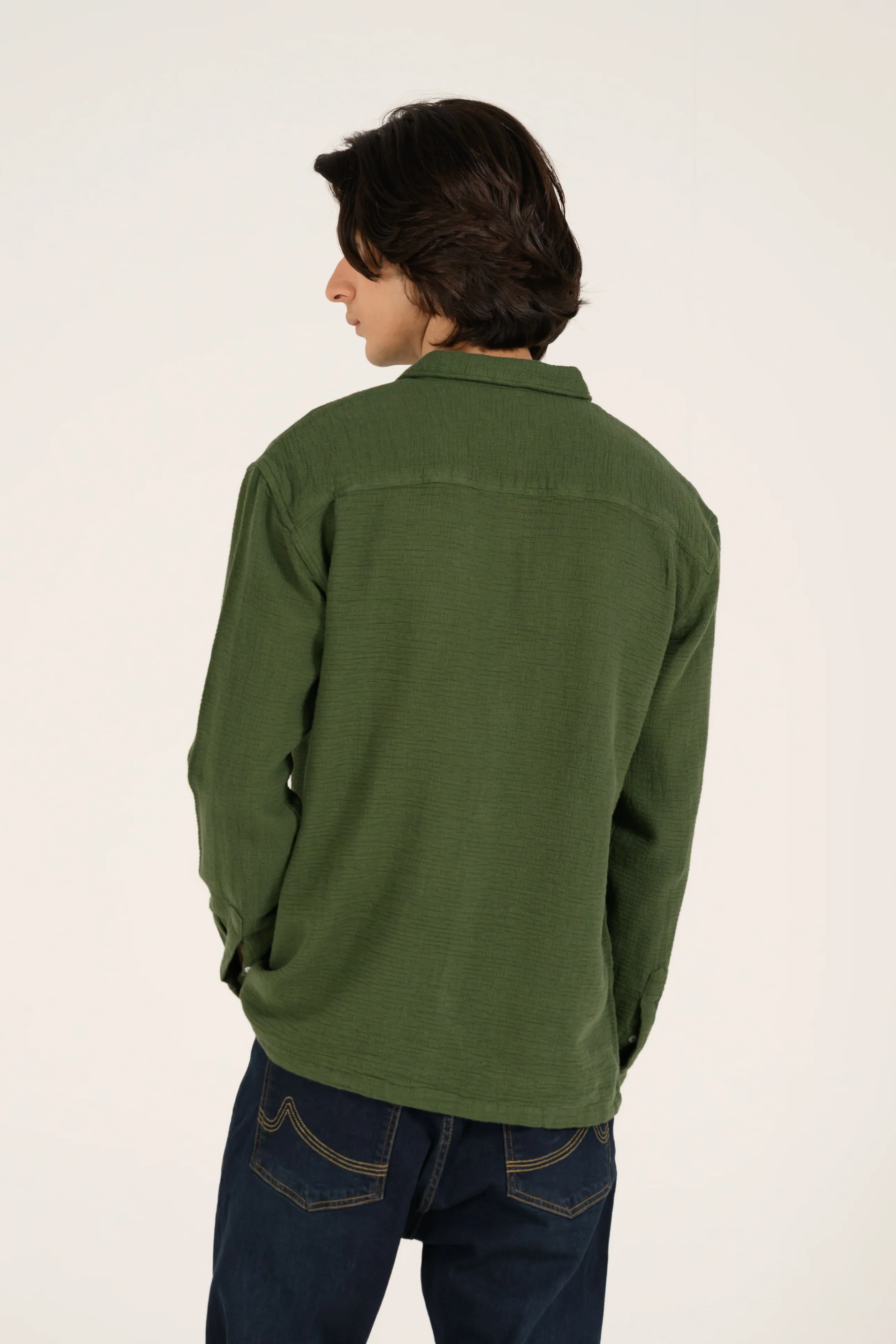 RELAXED FIT DOBBY SHIRT - Image 3