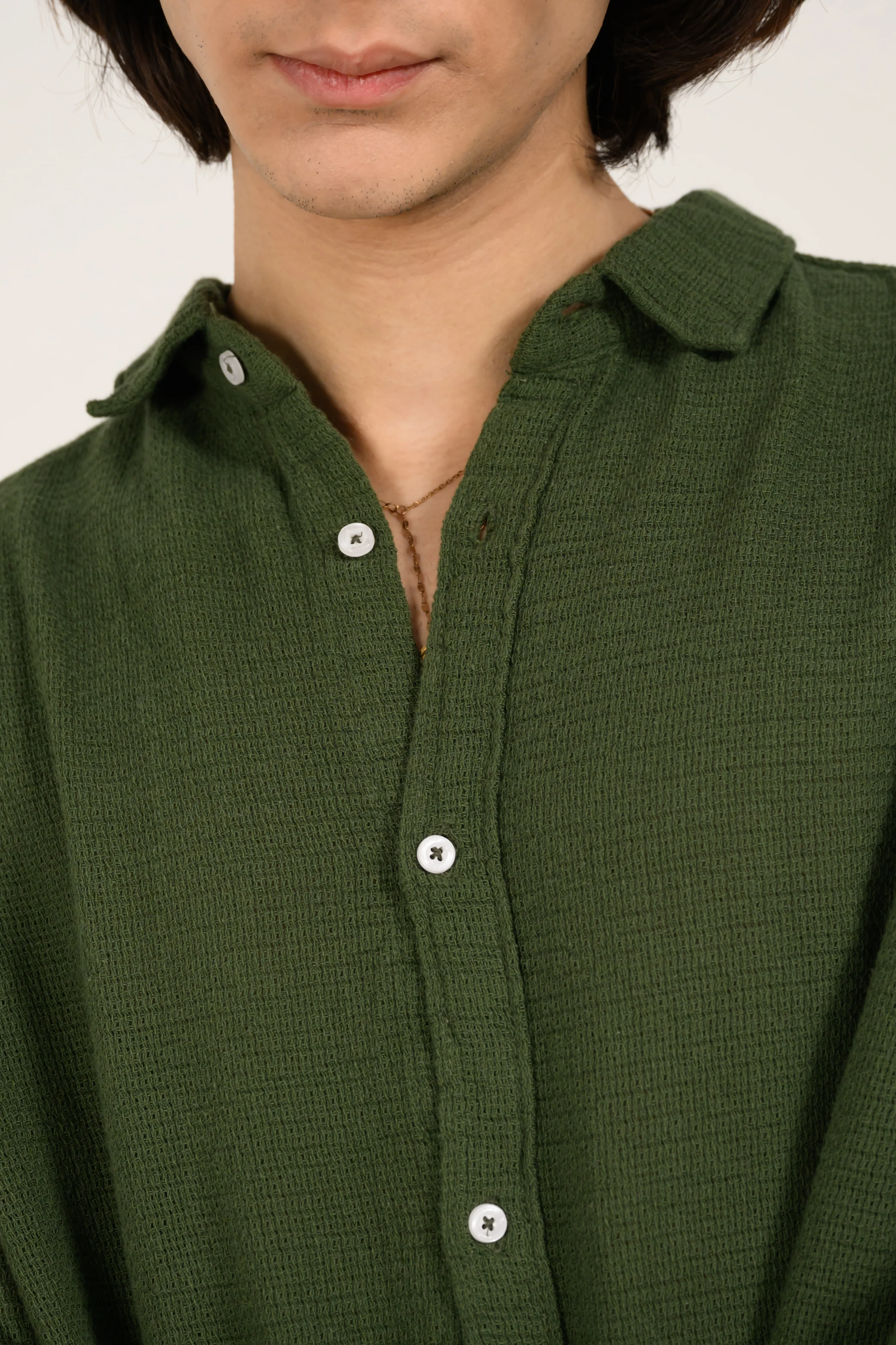 RELAXED FIT DOBBY SHIRT - Image 6