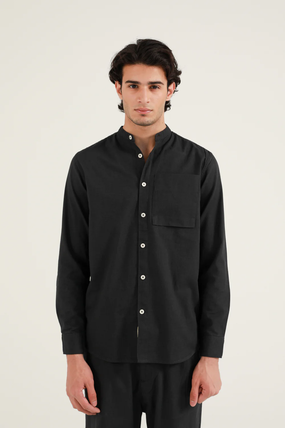 MANDARIN LINEN SHIRT - Image 2
