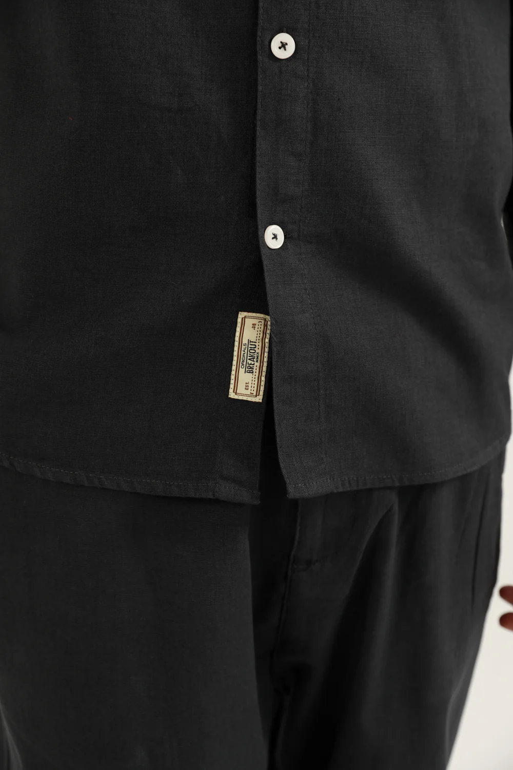 MANDARIN LINEN SHIRT - Image 4