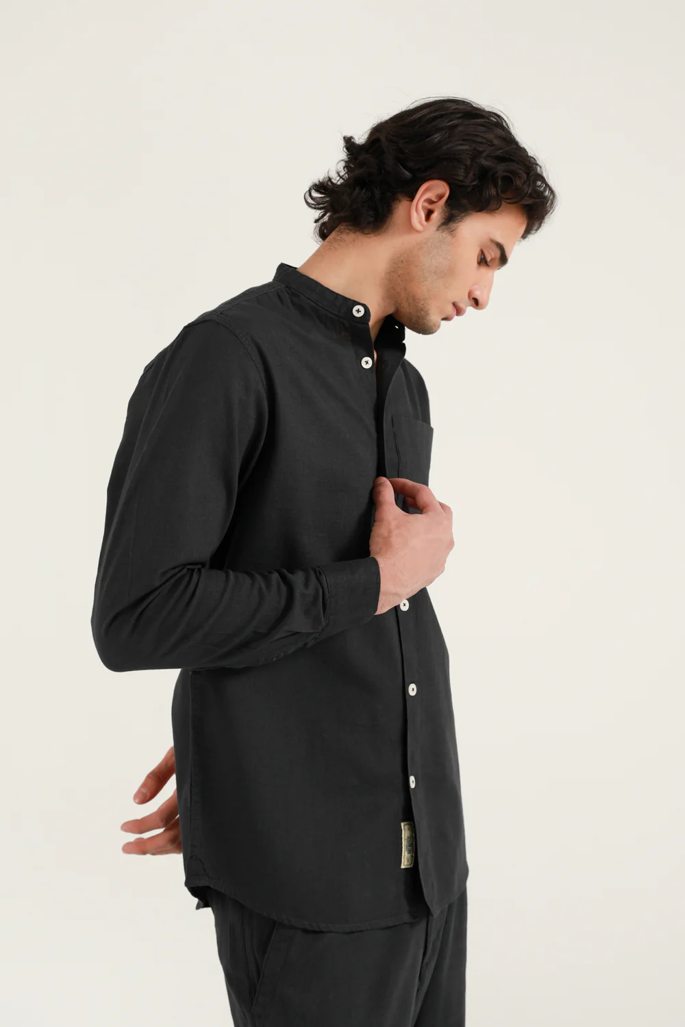 MANDARIN LINEN SHIRT - Image 5
