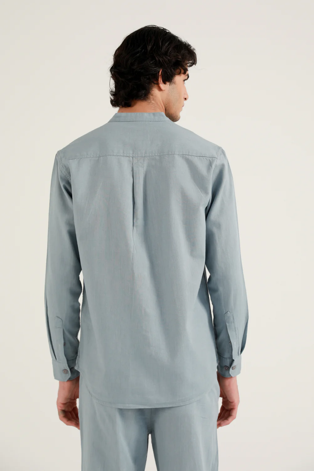 MANDARIN LINEN SHIRT - Image 3