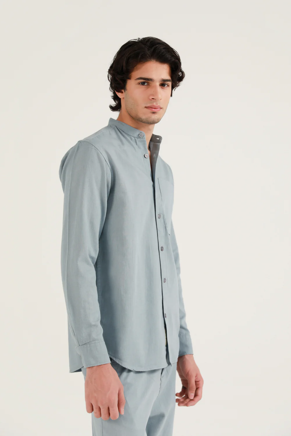 MANDARIN LINEN SHIRT - Image 5