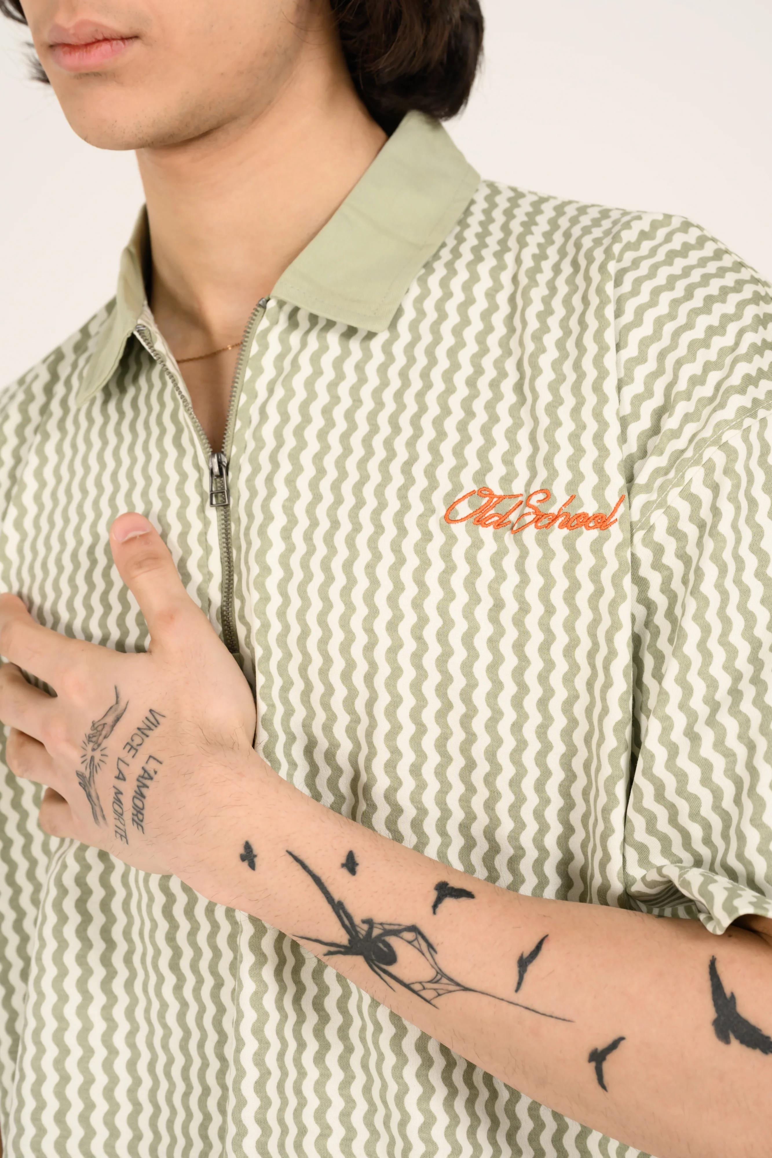 BOXY FIT ZIP PLACKET PRINTED POLO - Image 5
