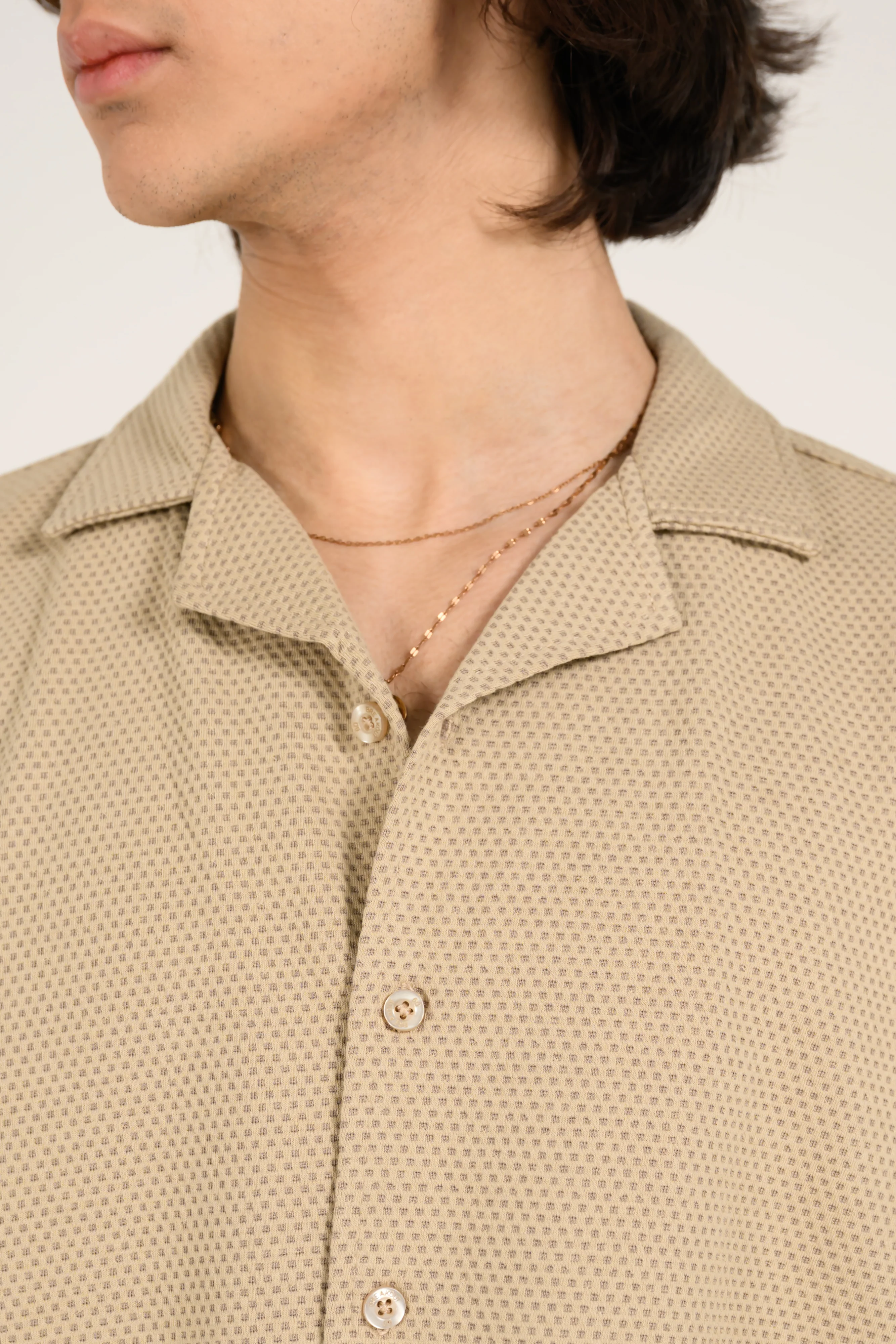 BAGGY FIT BUTTON DOWN TEXTURED POLO - Image 5