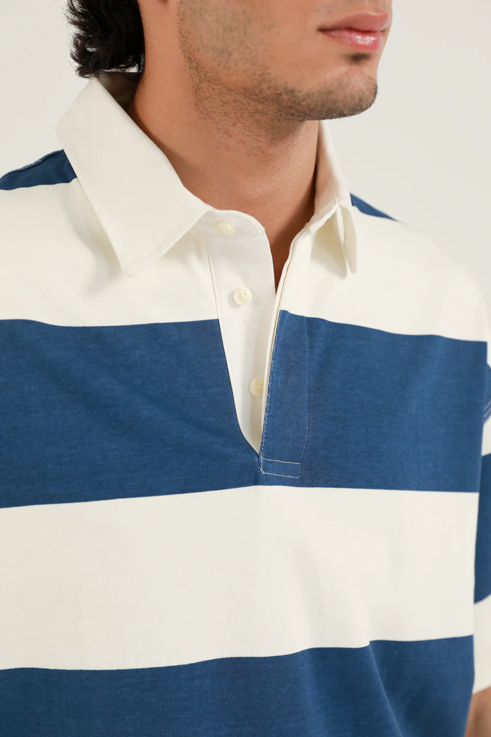 BAGGY FIT STRIPER POLO - Image 3