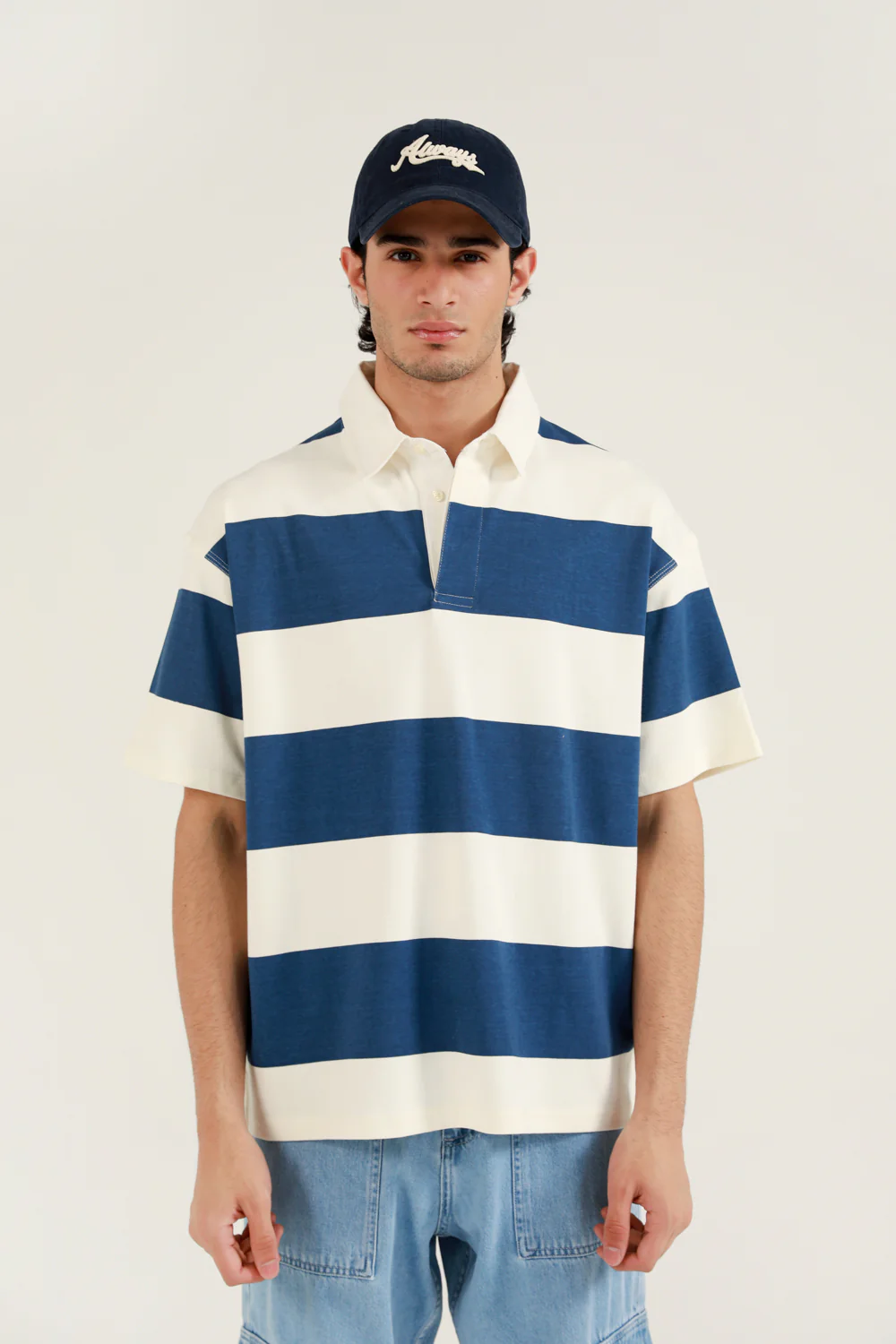 BAGGY FIT STRIPER POLO - Image 4