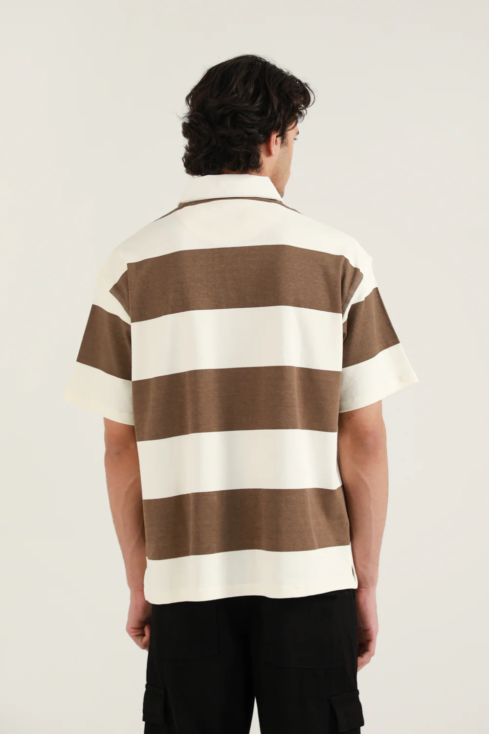 BAGGY FIT STRIPER POLO - Image 2