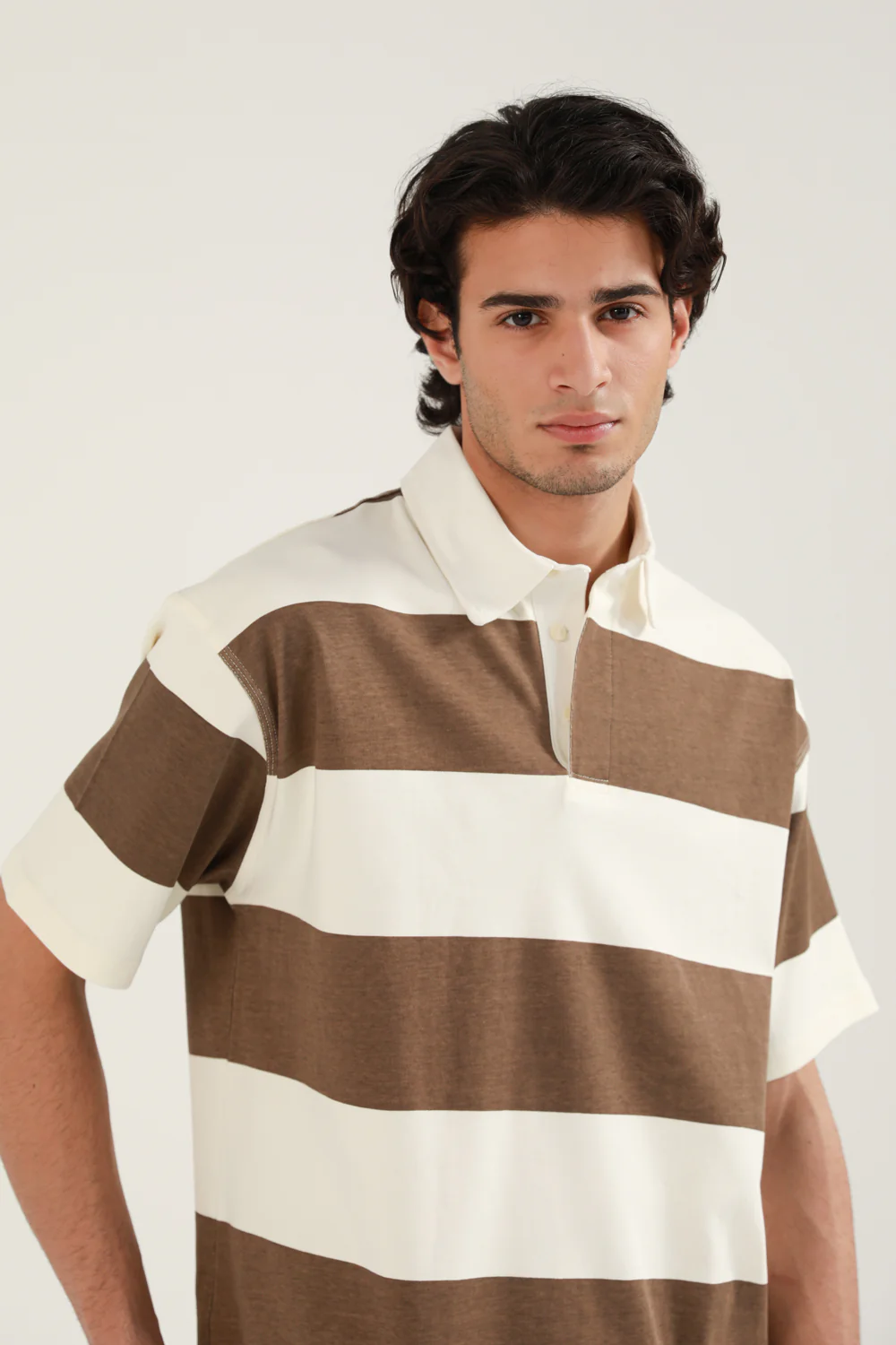 BAGGY FIT STRIPER POLO - Image 3