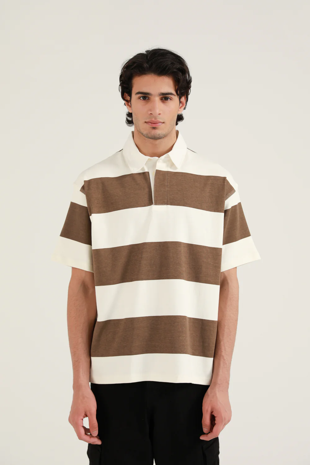 BAGGY FIT STRIPER POLO - Image 4