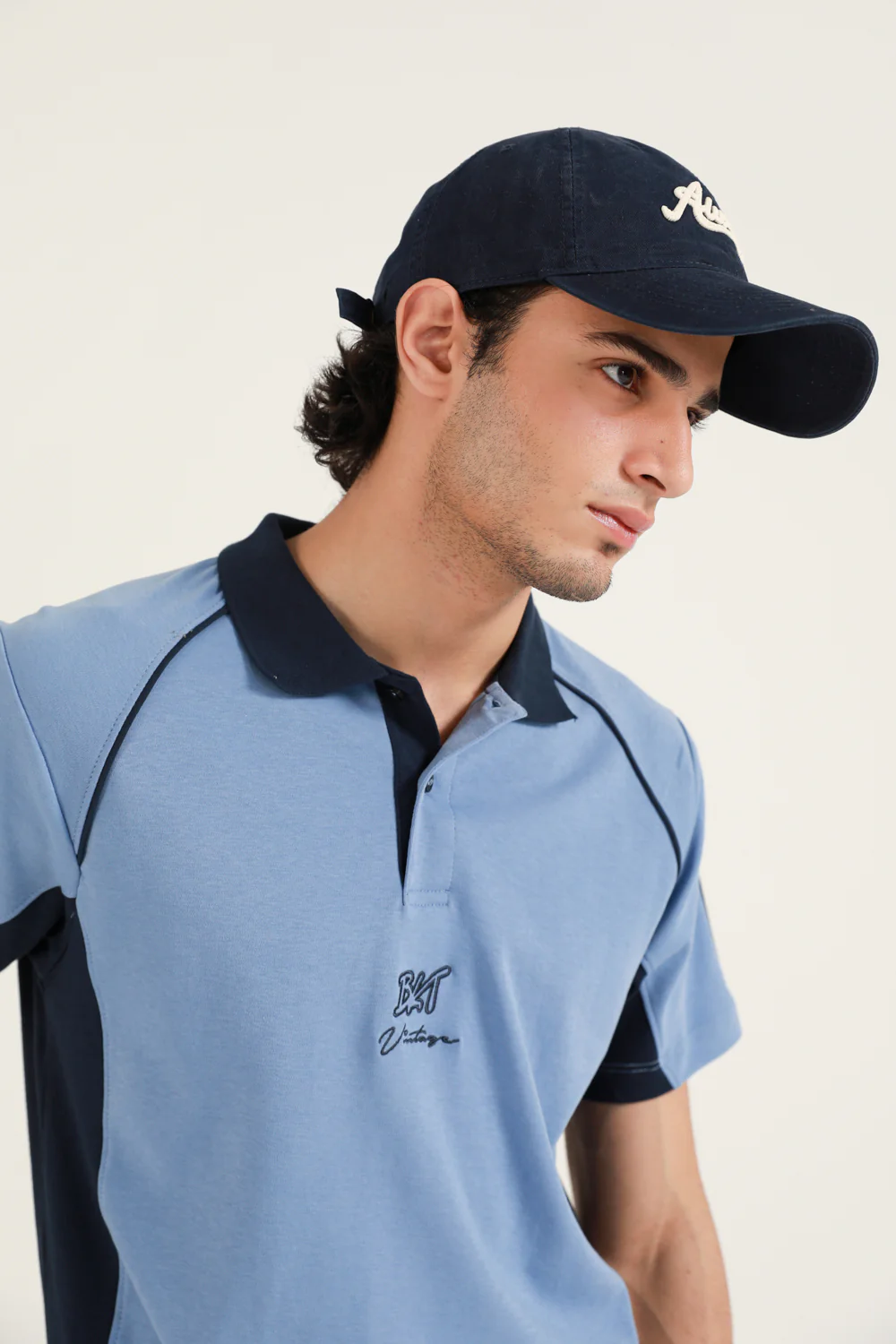 RAGLAN SLEEVE CONTRAST COLLAR POLO - Image 4