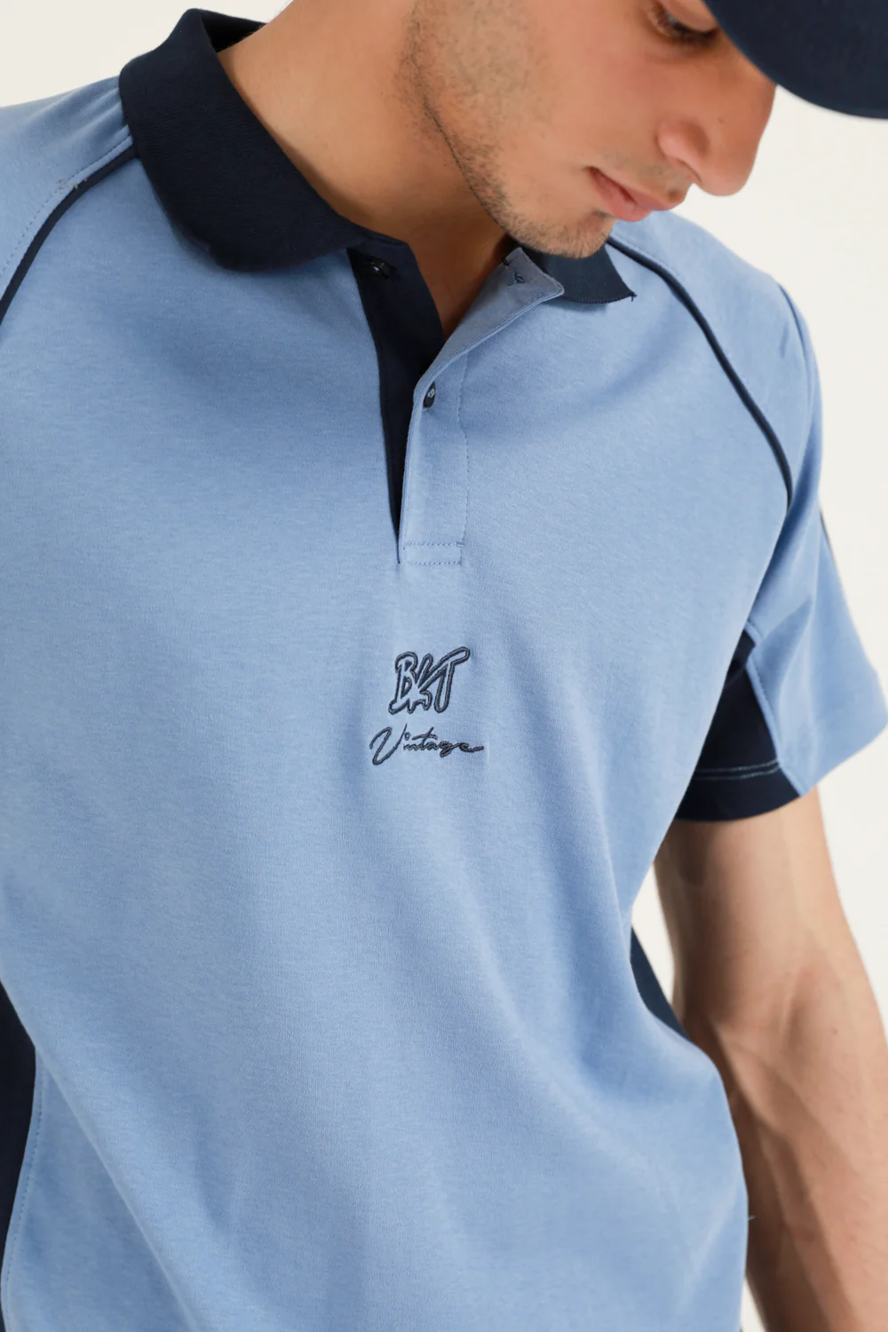 RAGLAN SLEEVE CONTRAST COLLAR POLO - Image 6