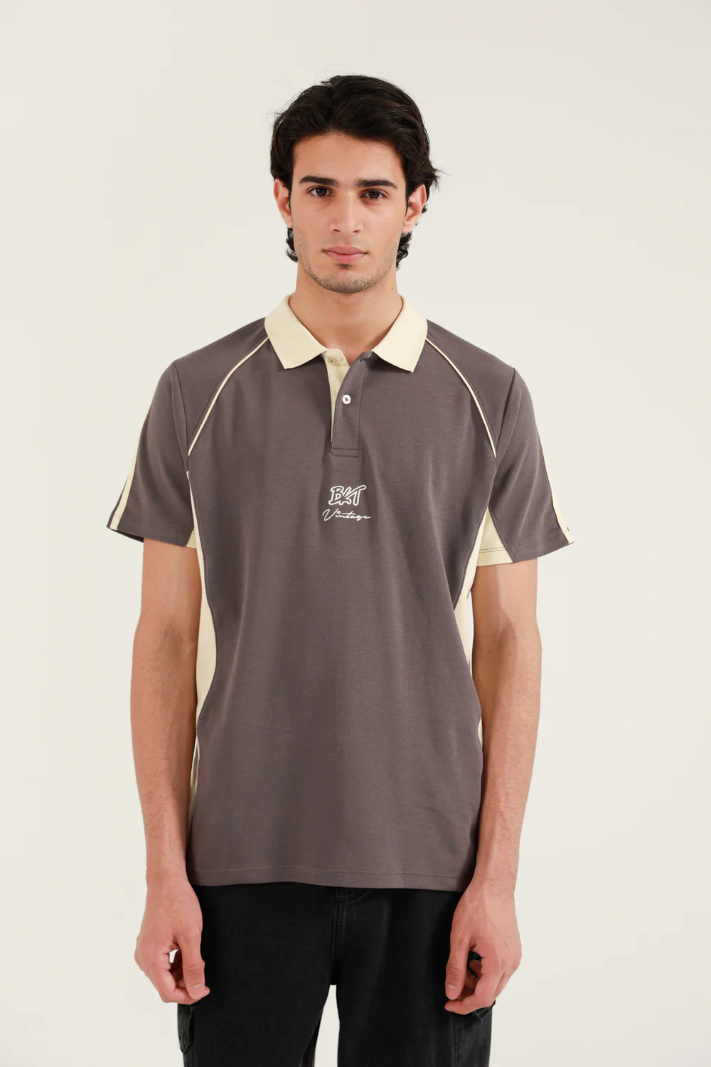 RAGLAN SLEEVE CONTRAST COLLAR POLO - Image 2