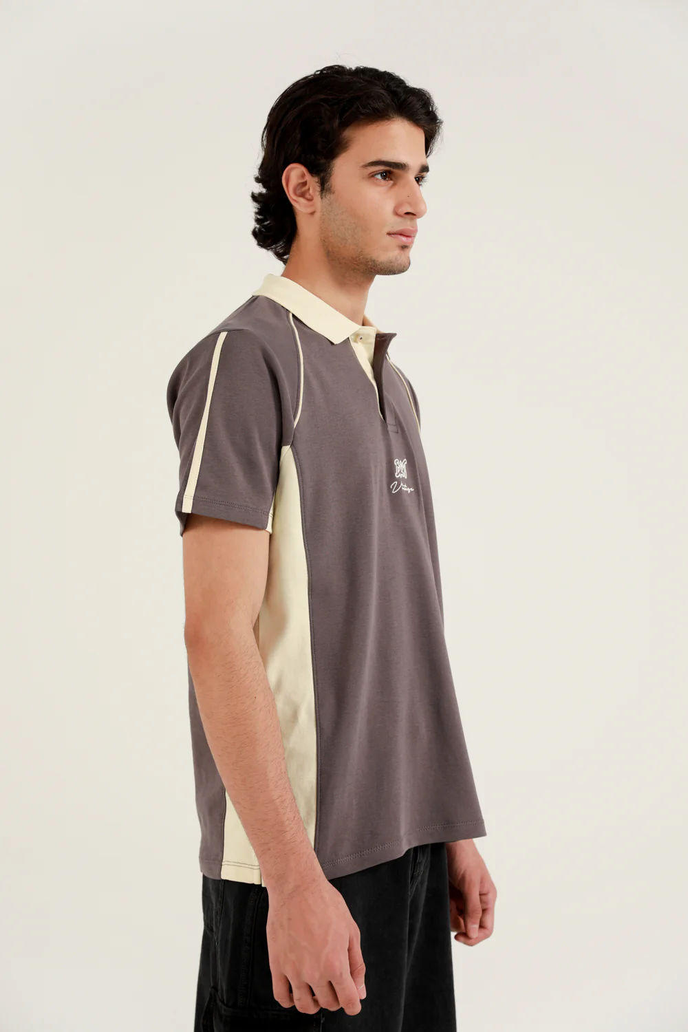 RAGLAN SLEEVE CONTRAST COLLAR POLO - Image 5
