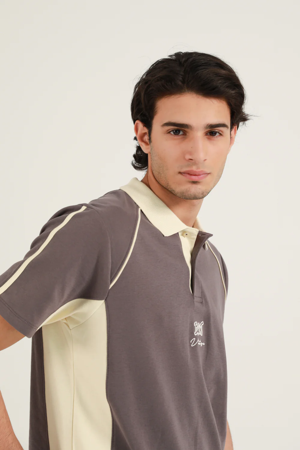 RAGLAN SLEEVE CONTRAST COLLAR POLO - Image 6