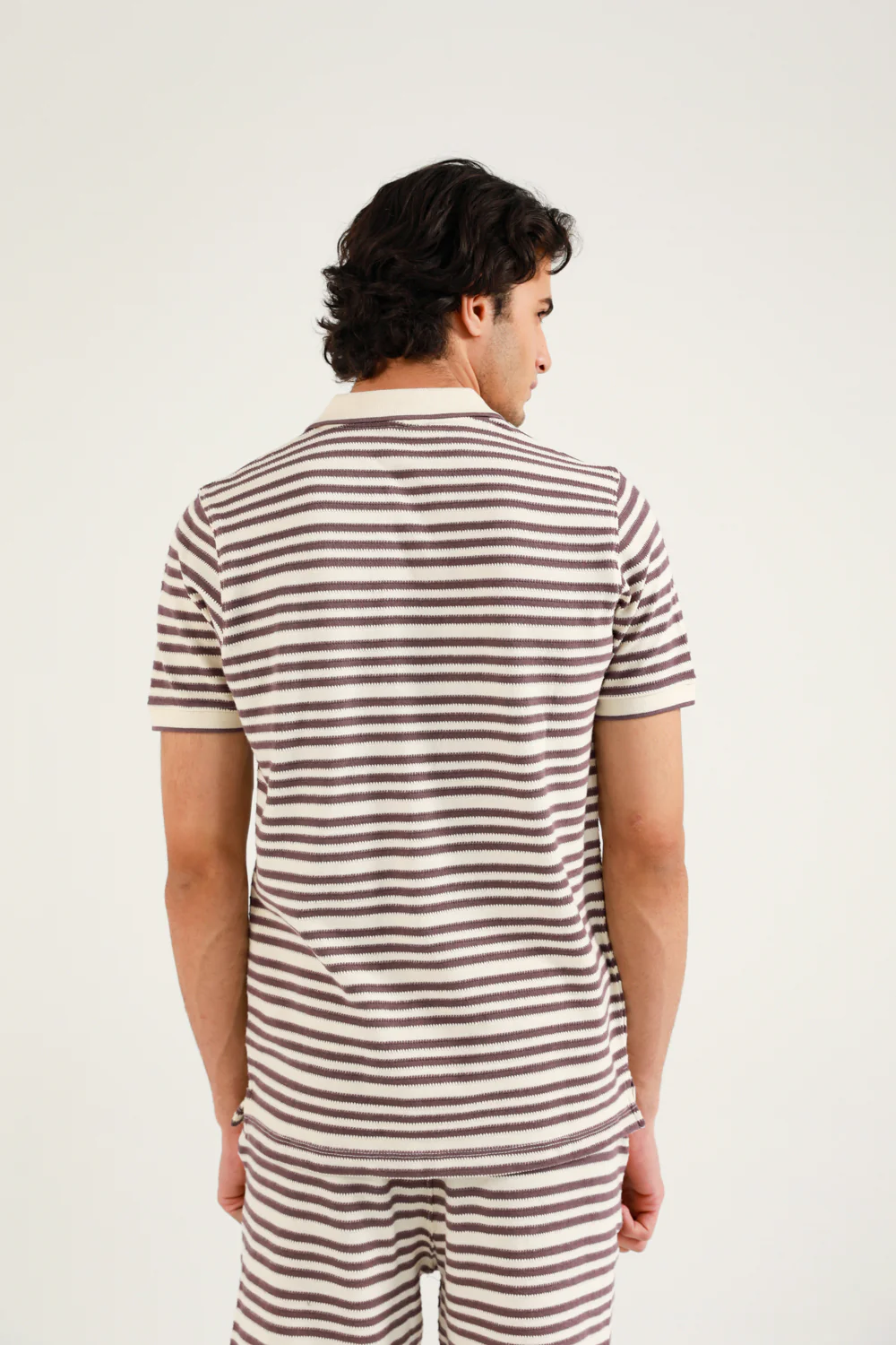 TEXTURED STRIPED POLO - Image 3
