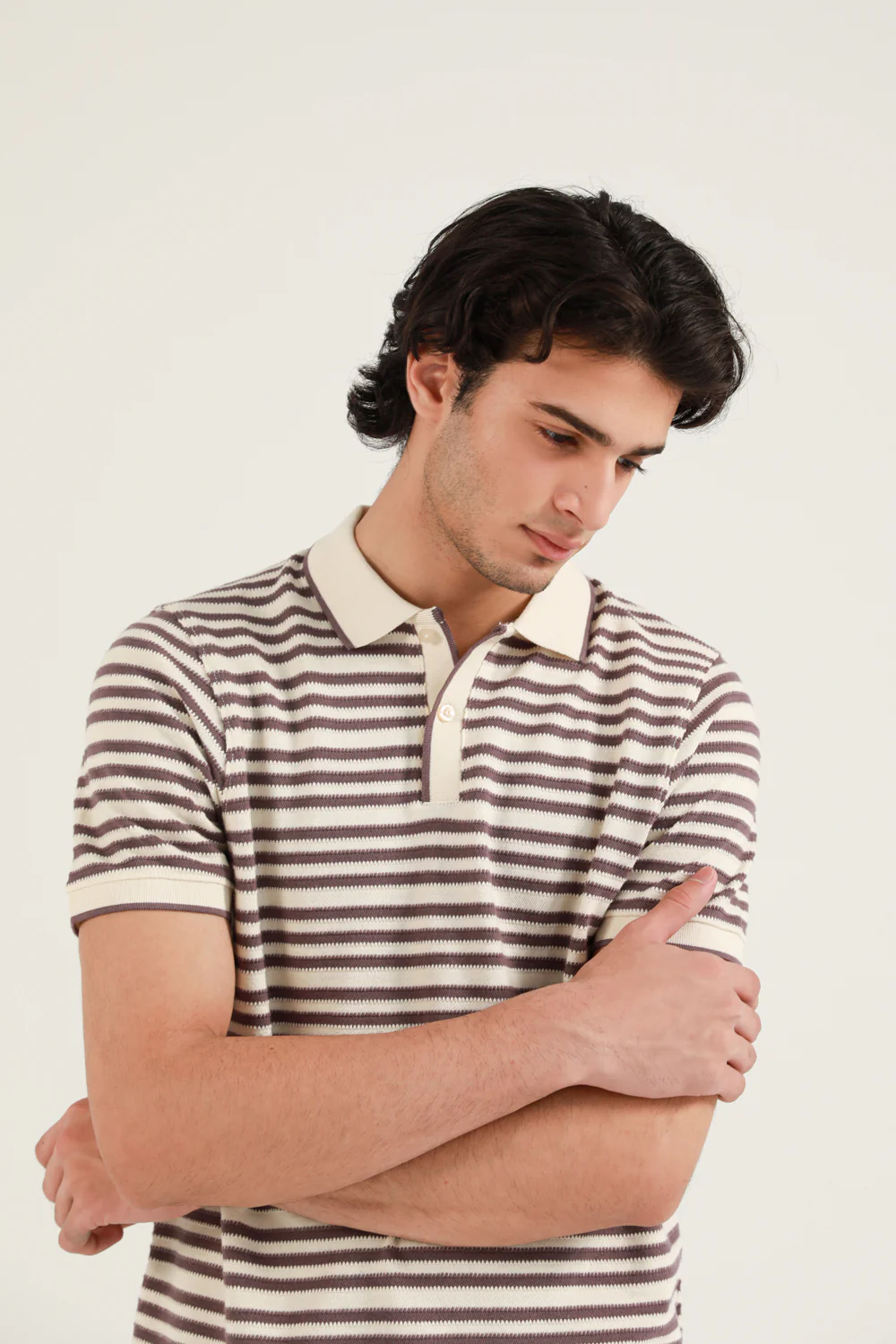 TEXTURED STRIPED POLO - Image 5