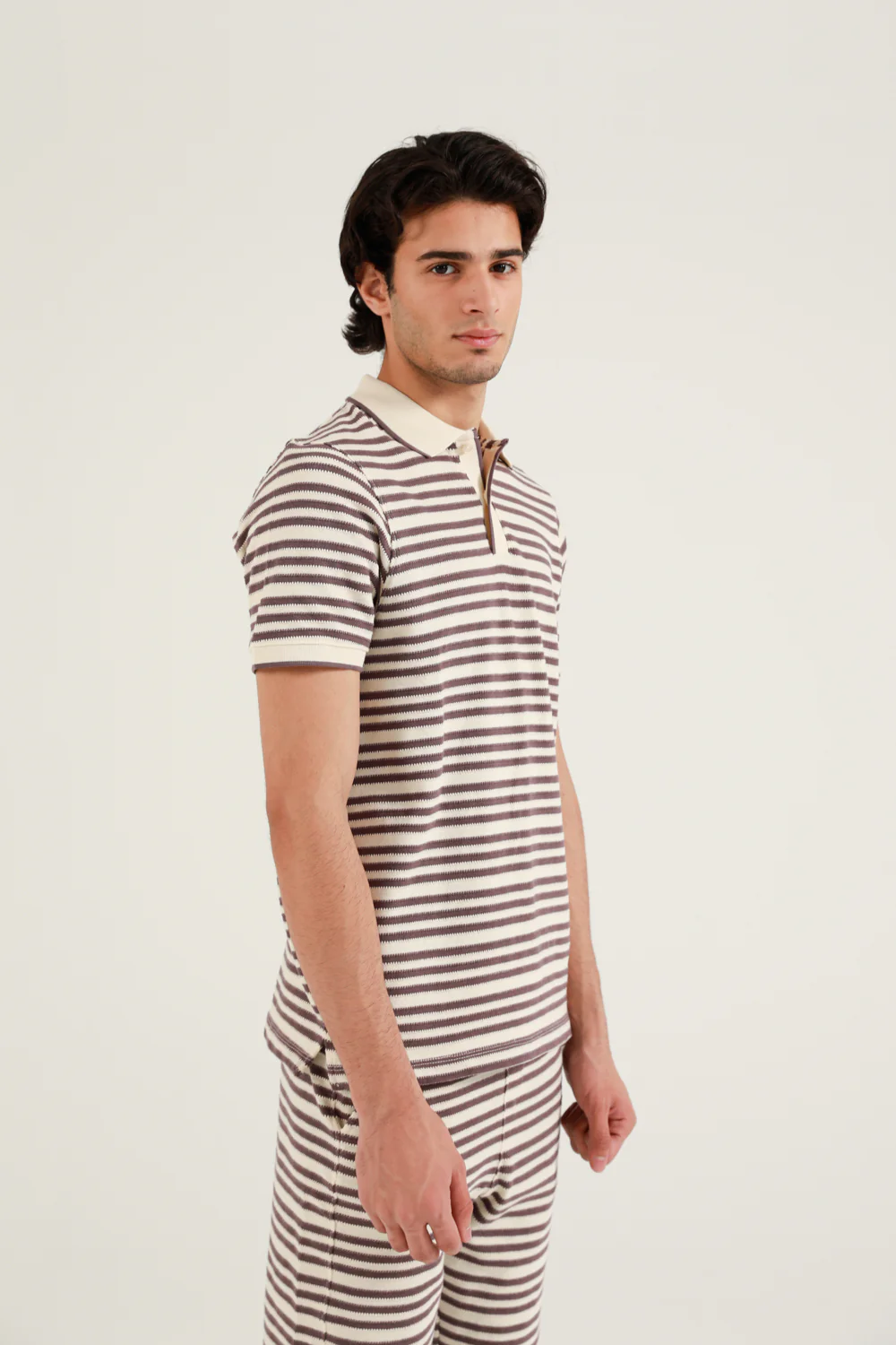 TEXTURED STRIPED POLO - Image 6