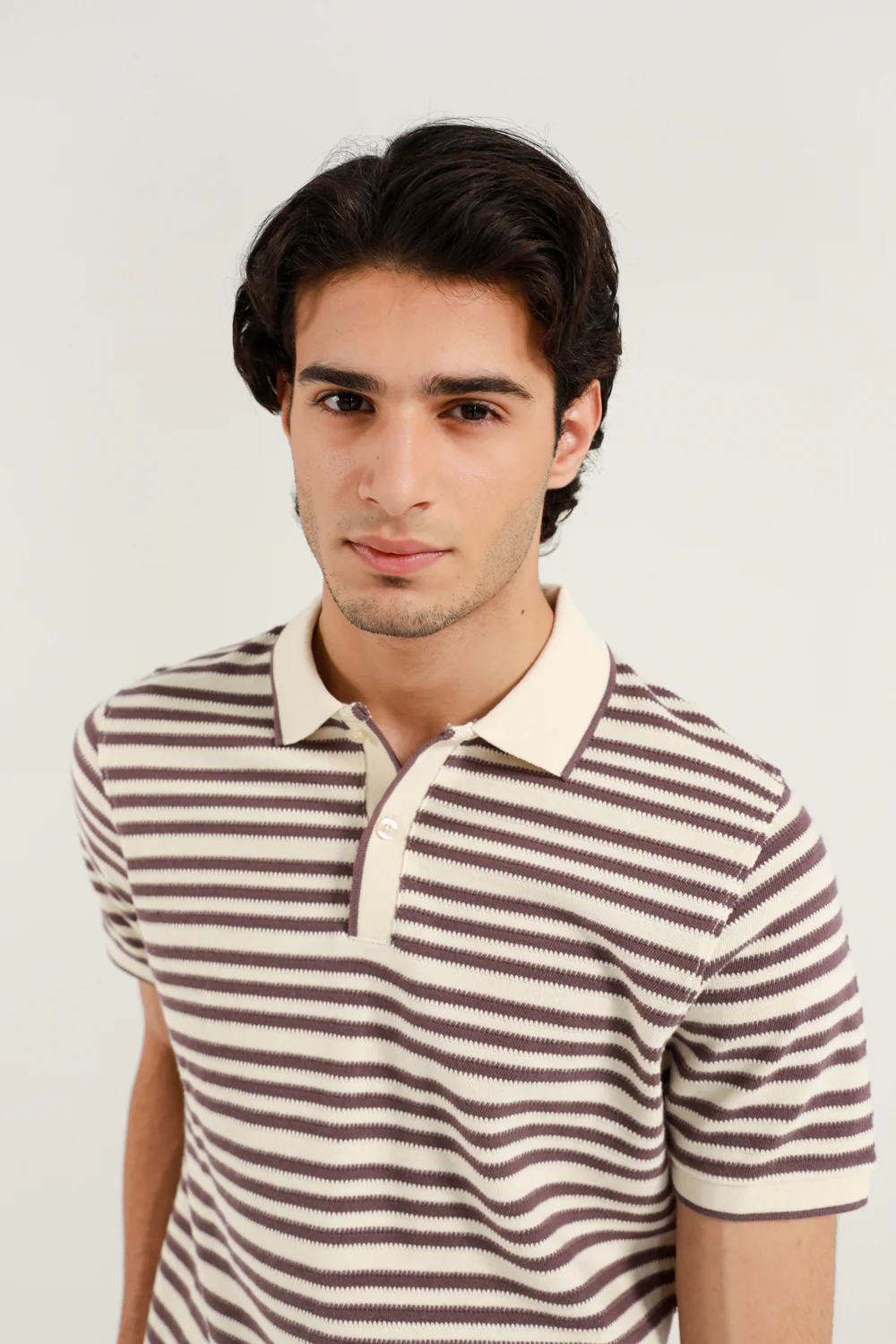 TEXTURED STRIPED POLO - Image 7