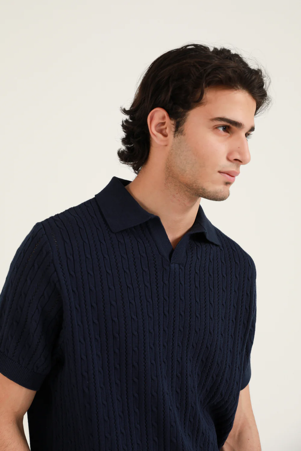 JOHNNY COLLAR TEXTURED KNITTED POLO - Image 6