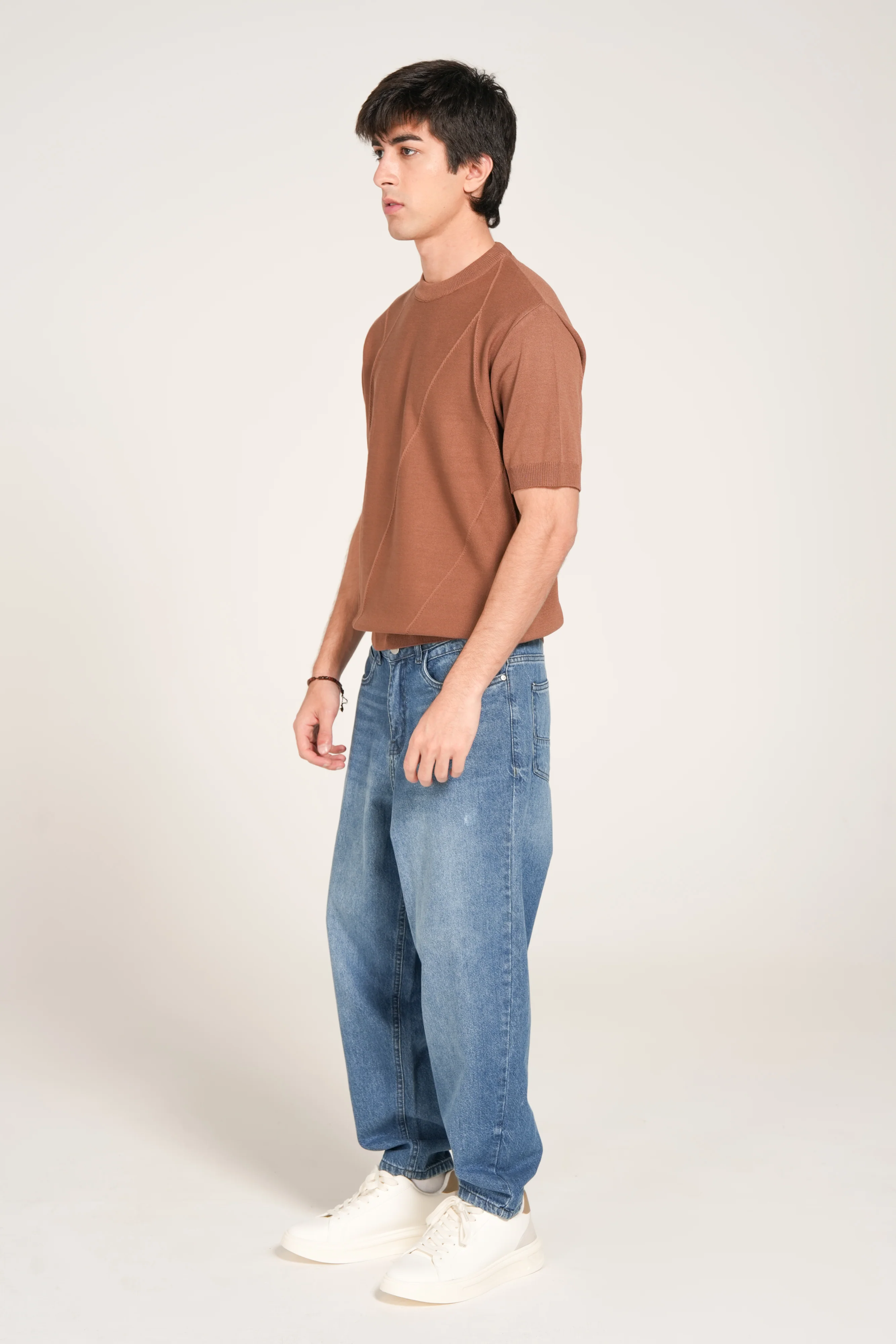 TEXTURED KNITTED TEE - Image 2