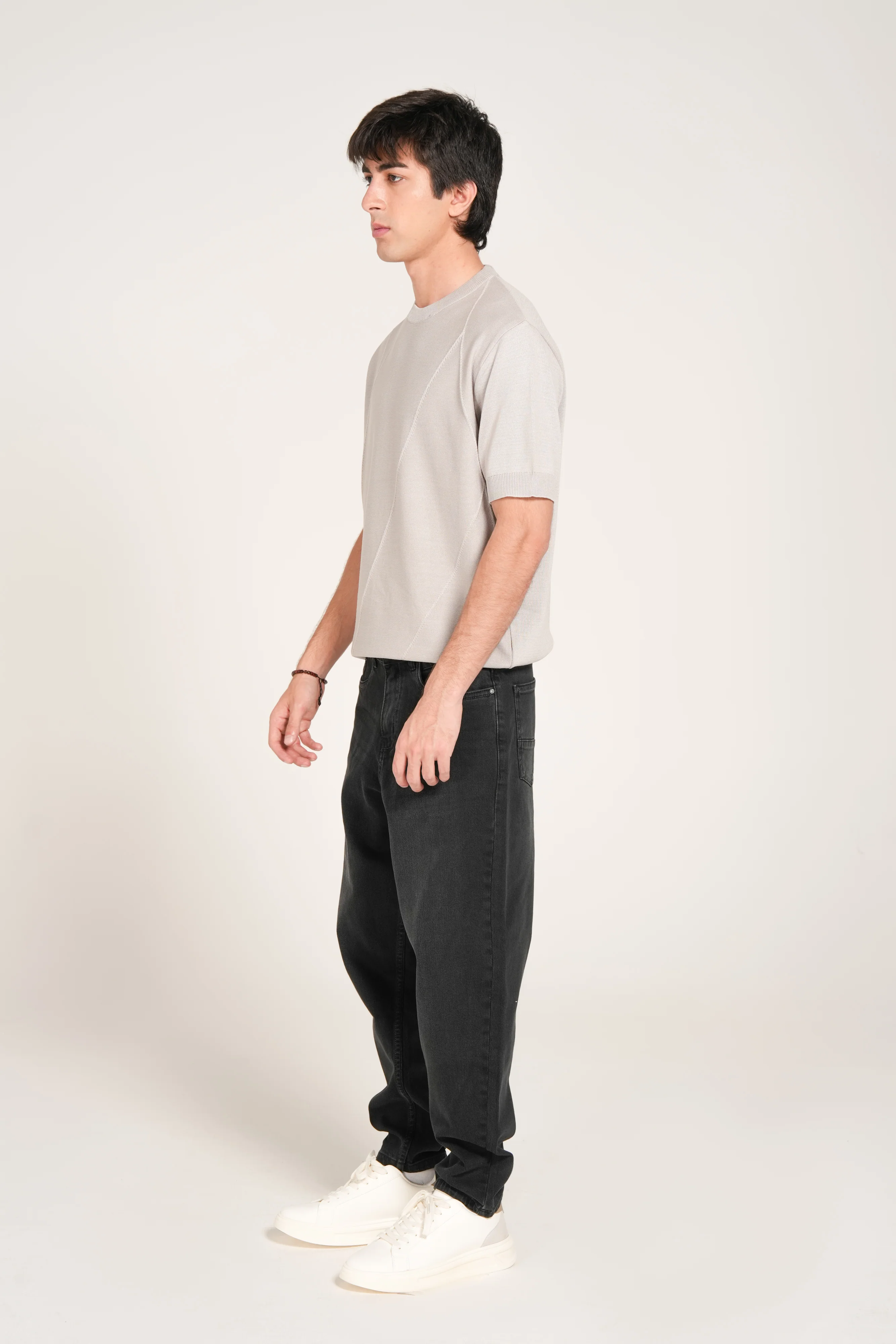 TEXTURED KNITTED TEE - Image 2