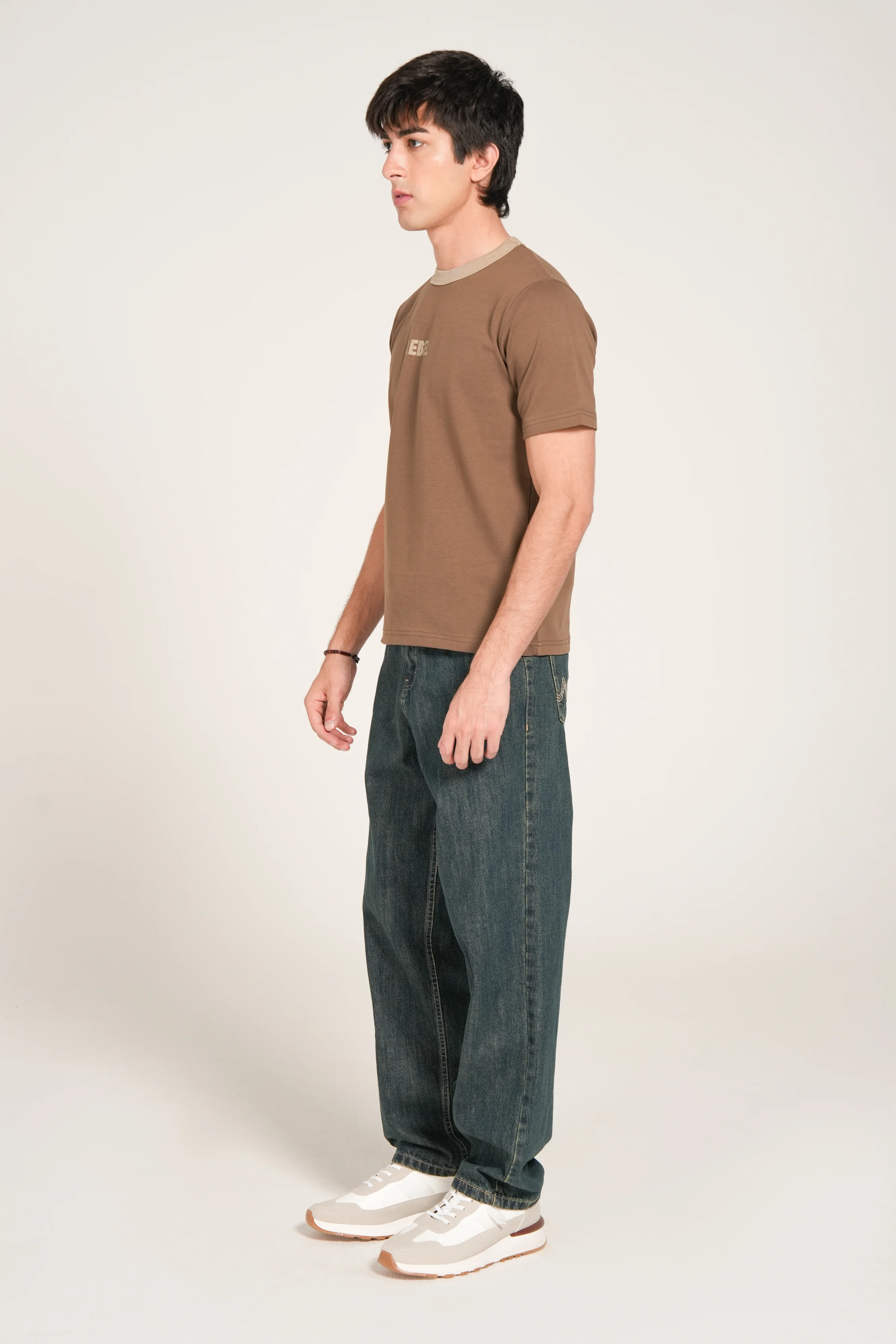 SLIM CROPPED CONTRAST RIB TEE - Image 4