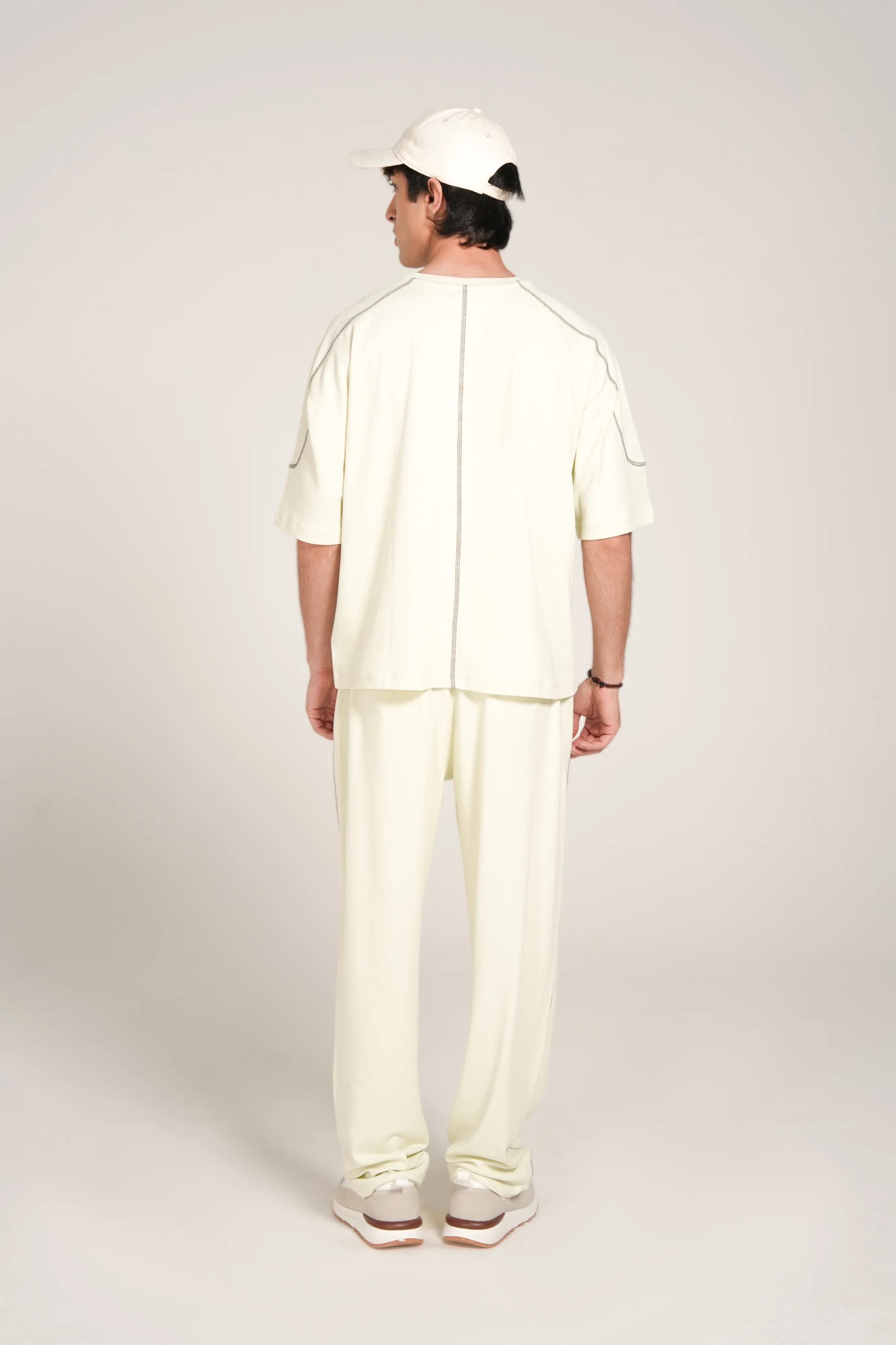 BOXY FIT CONTRAST FLATLOCK TEE - Image 2