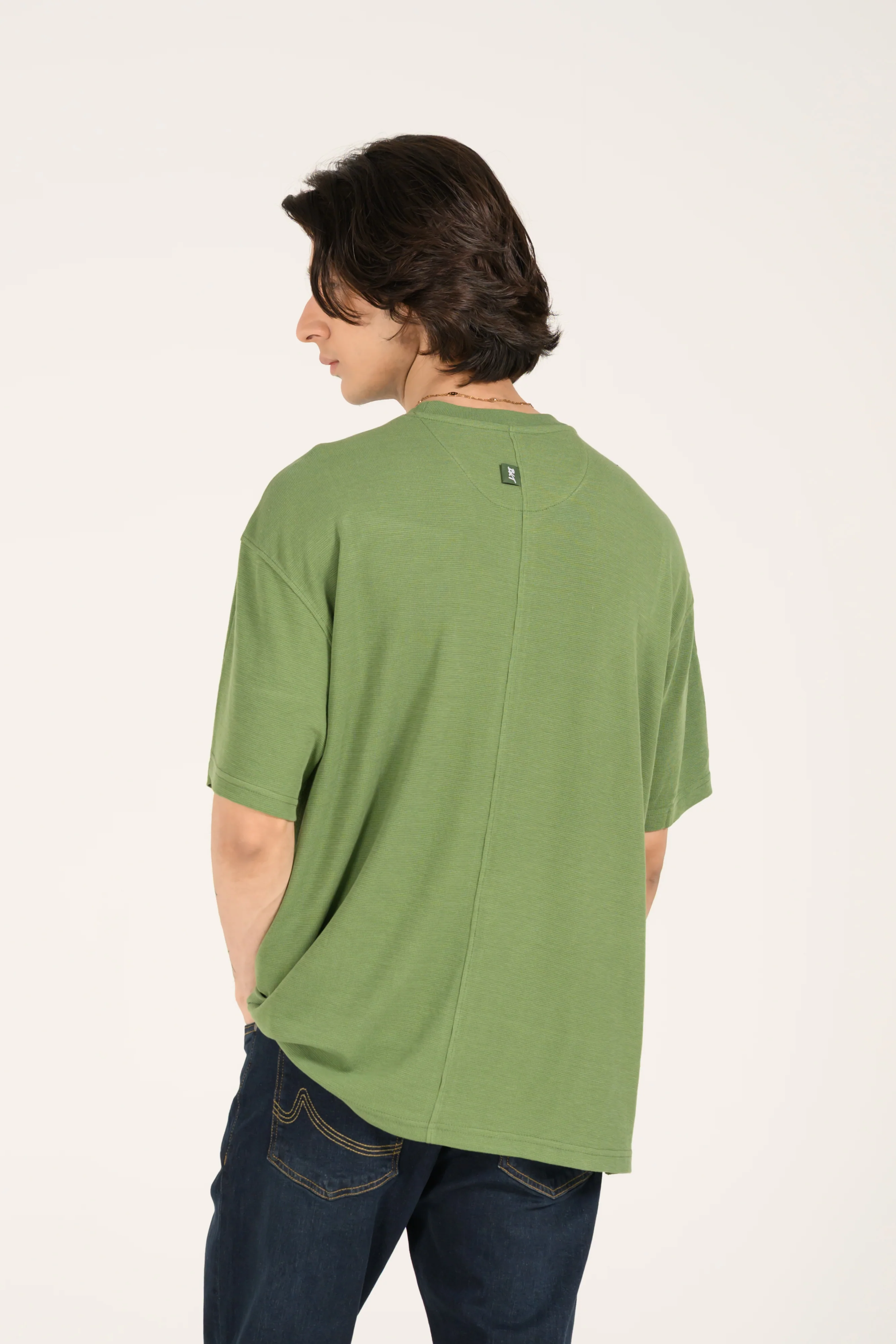 BAGGY FIT TEXTURED MODAL TEE - Image 3