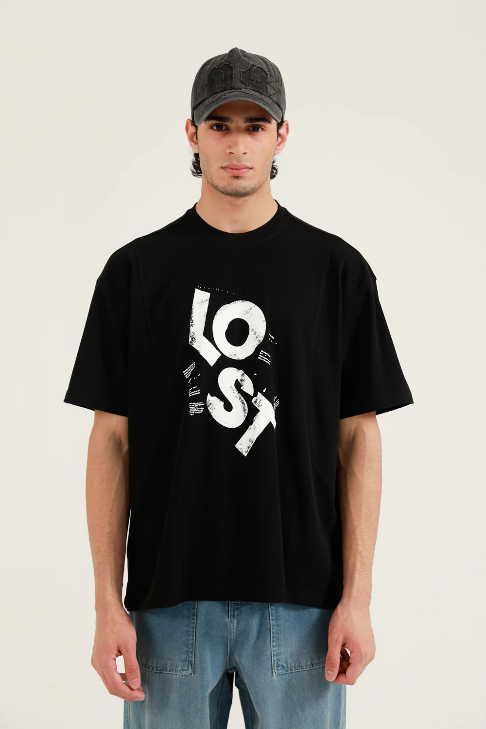 BAGGY FIT GRAPHIC MODAL TEE - Image 2
